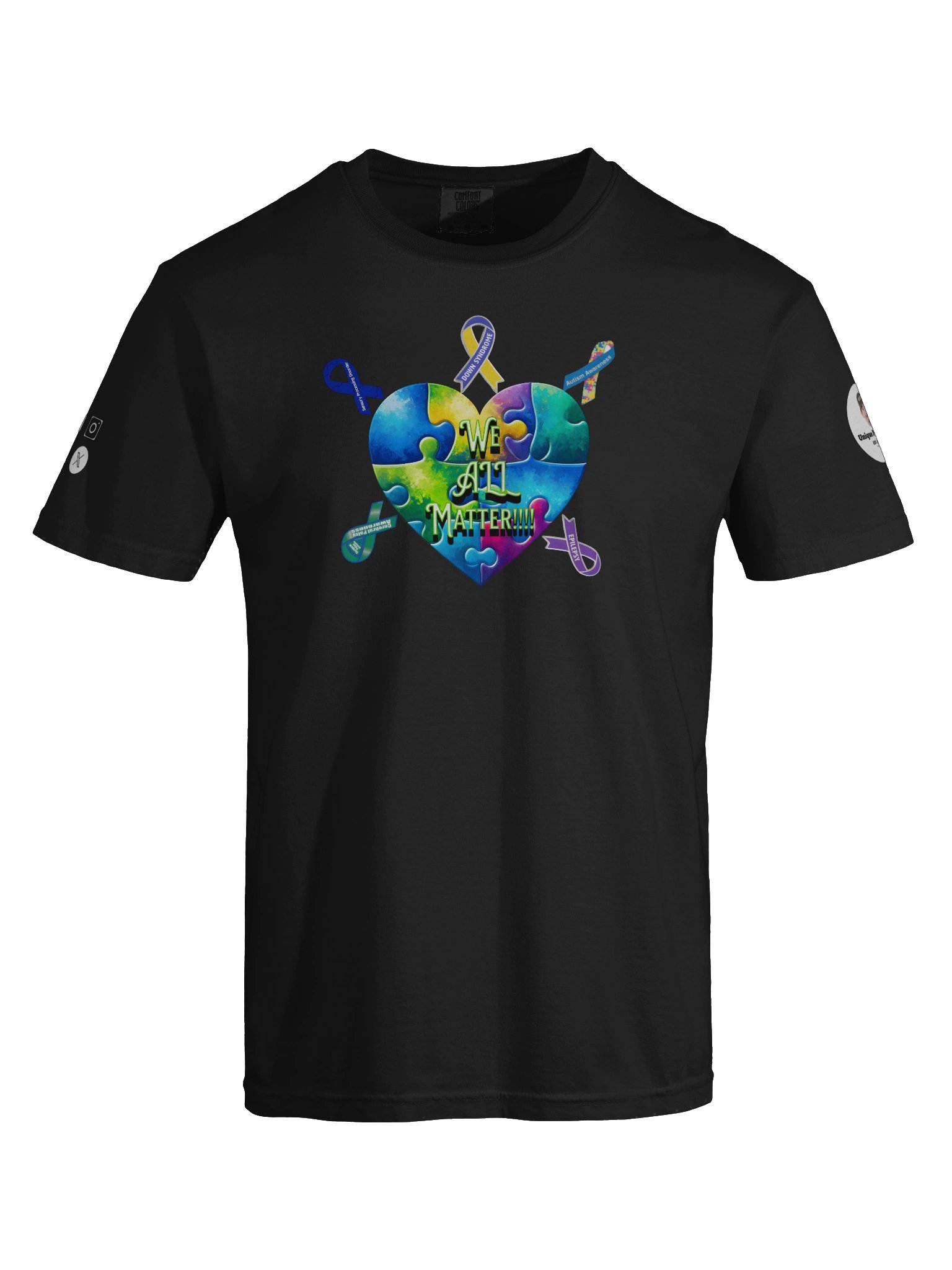 We All Matter Awareness Heart Men's T-Shirt product image (61)