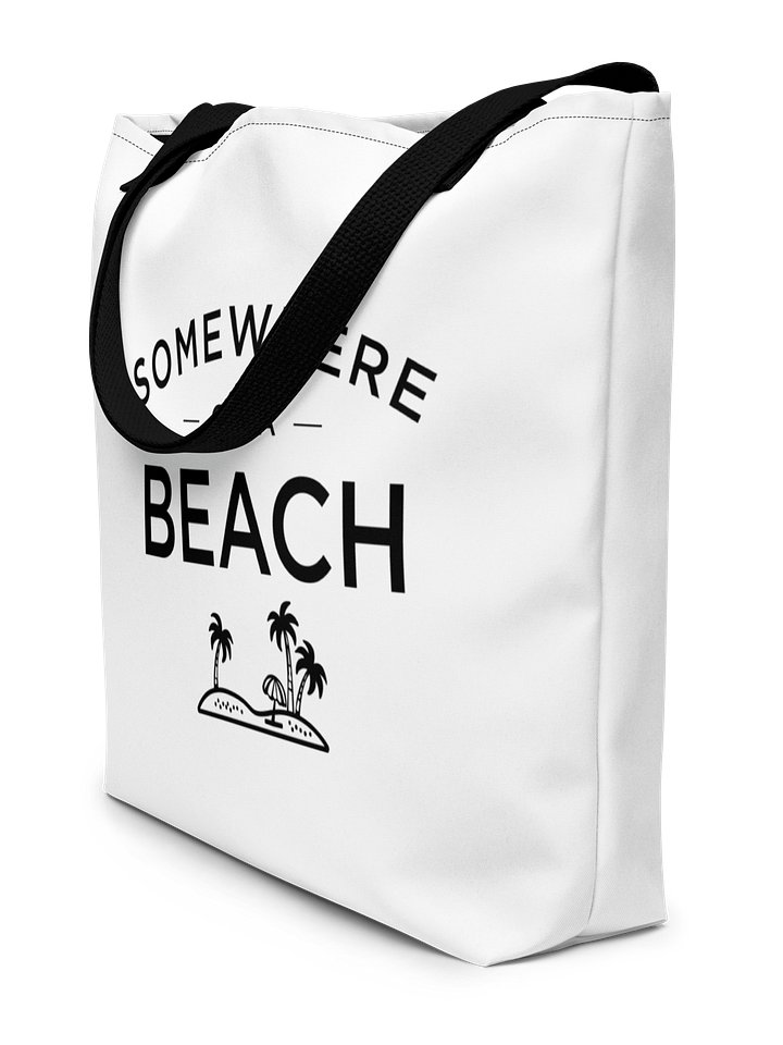 Somewhere on a Beach Large Tote Bag w/ Pocket product image (2)