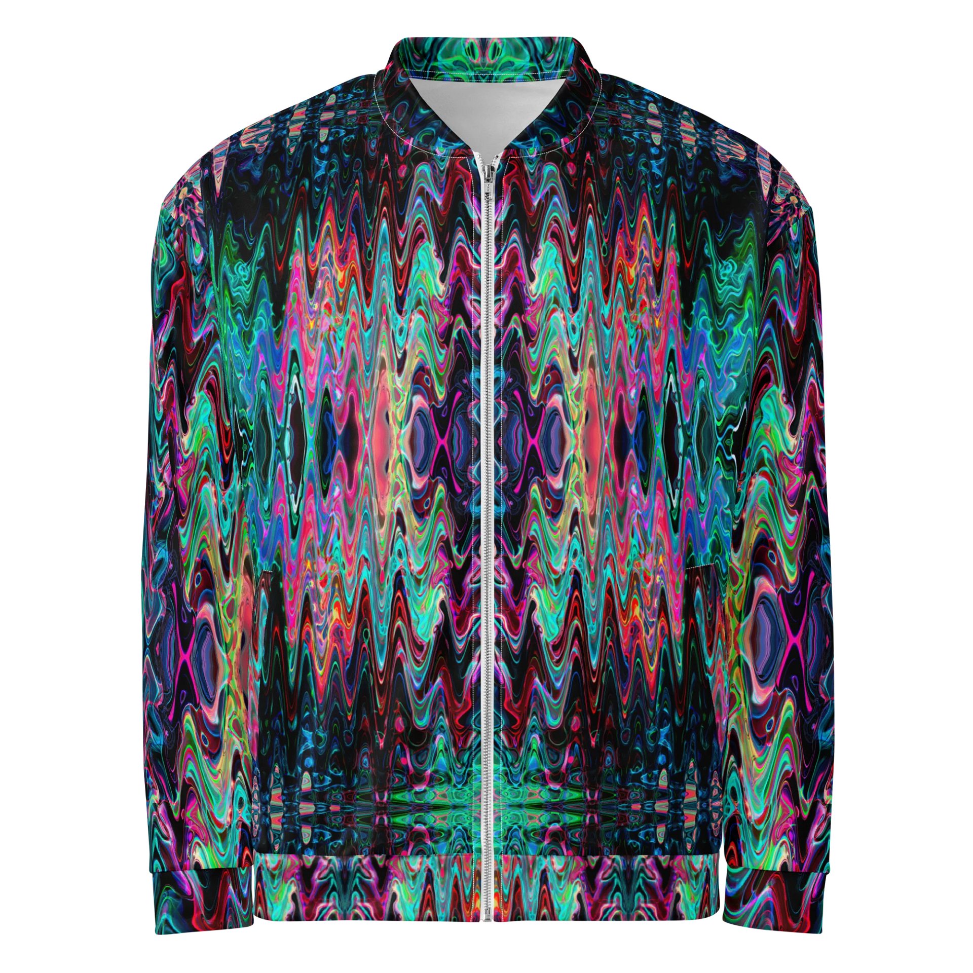 Radiant Resonance Fracture | All-Over Bomber Jacket product image (1)
