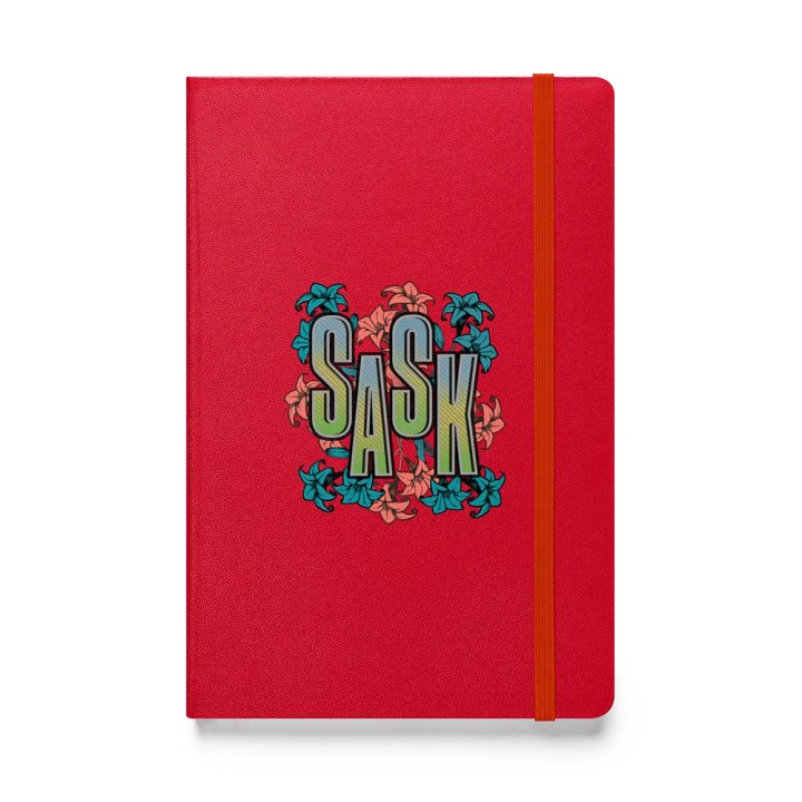 Sask Saskatoon Saskatchewan Floral Hardcover Notebook product image (1)