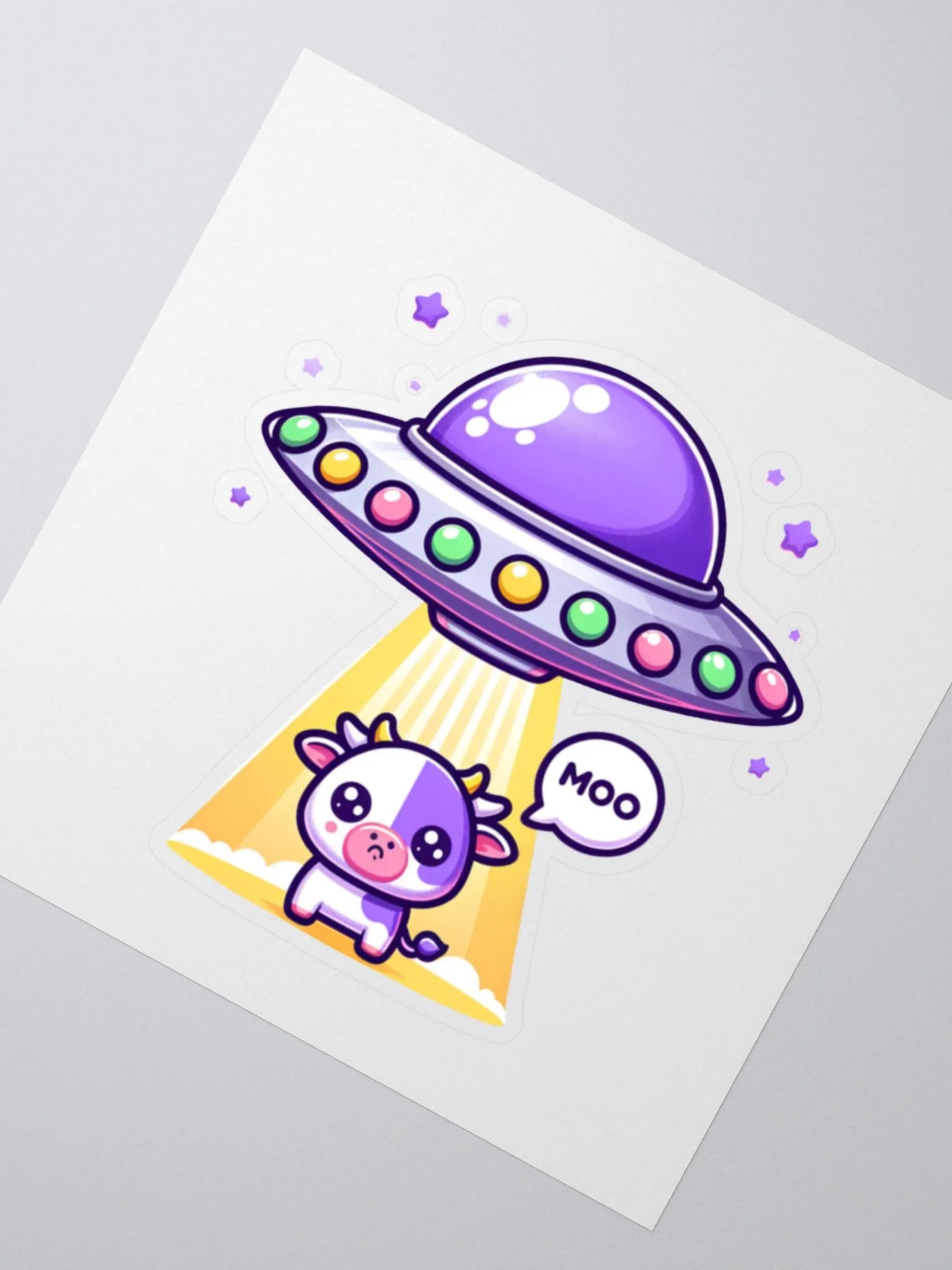 Moo-tastic UFO Cow Stickers product image (5)