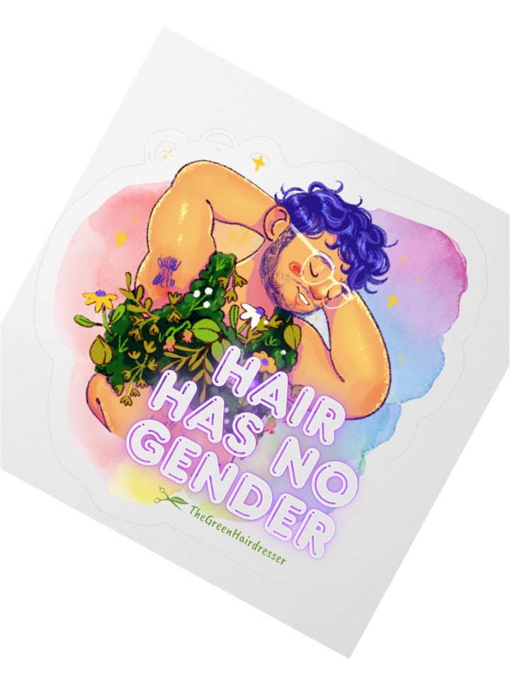 Hair Has No Gender sticker product image (5)