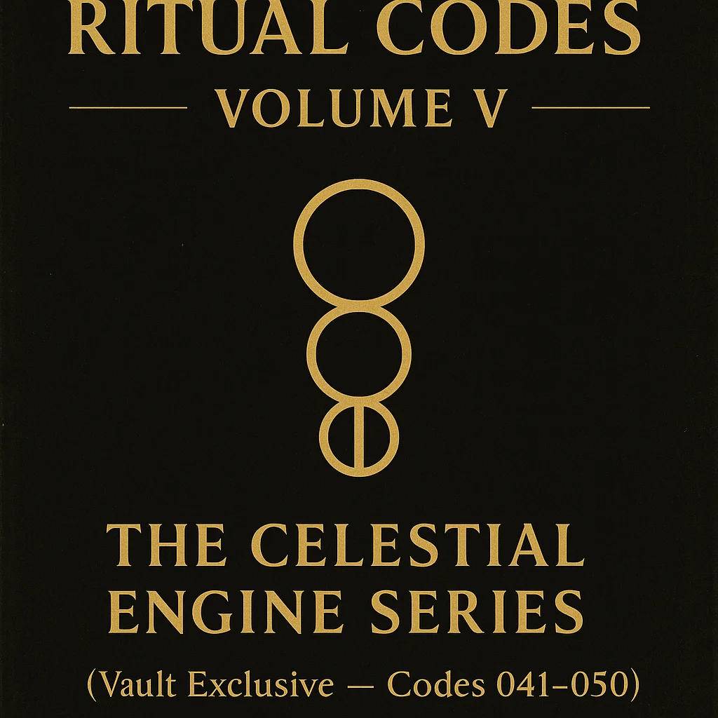 🔥Ritual Codes Volume V The Celestial Engine Series (Vault Exclusive Codes 041–050) product image (1)