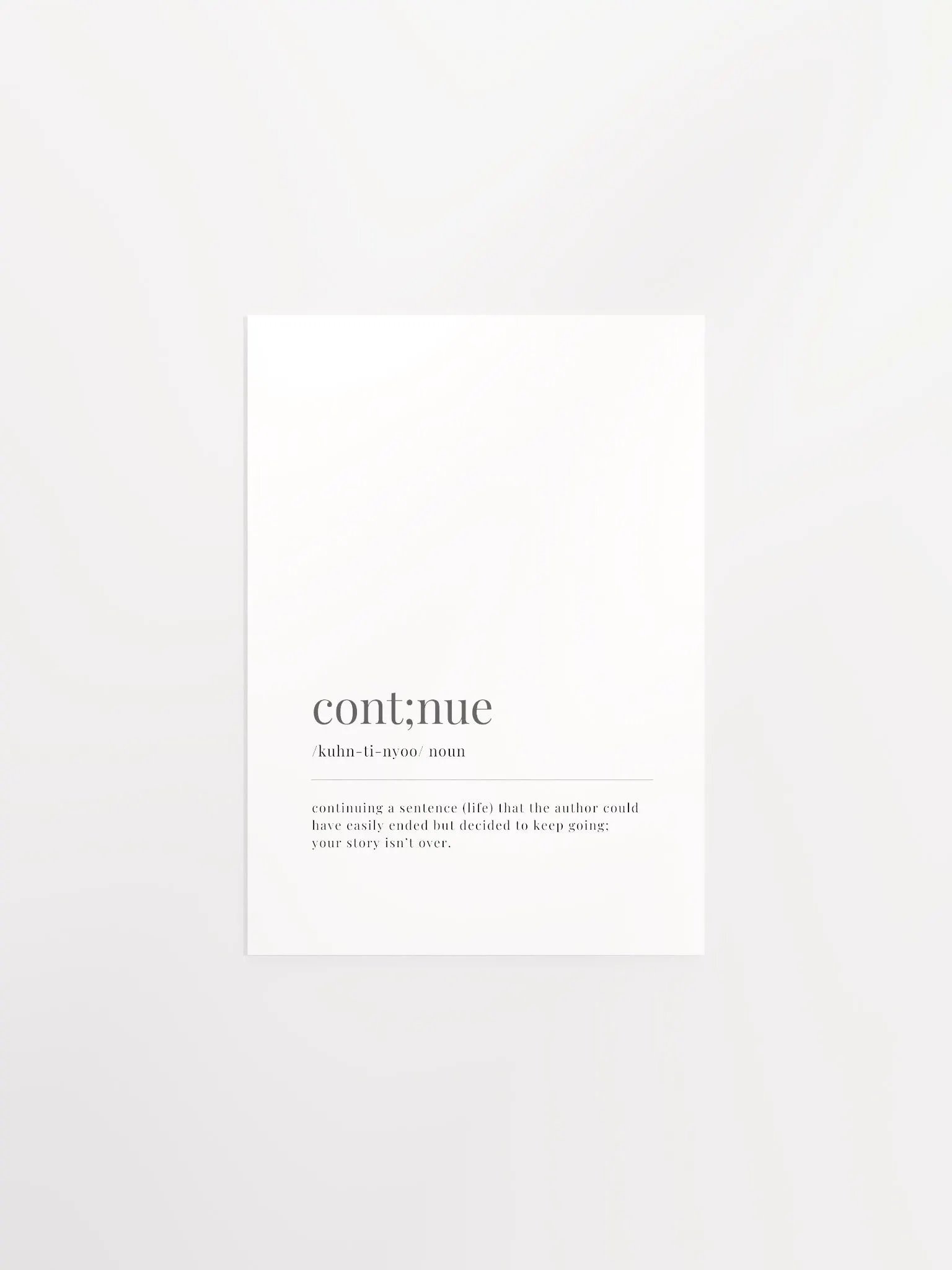 Cont;nue Definition Poster Print product image (4)