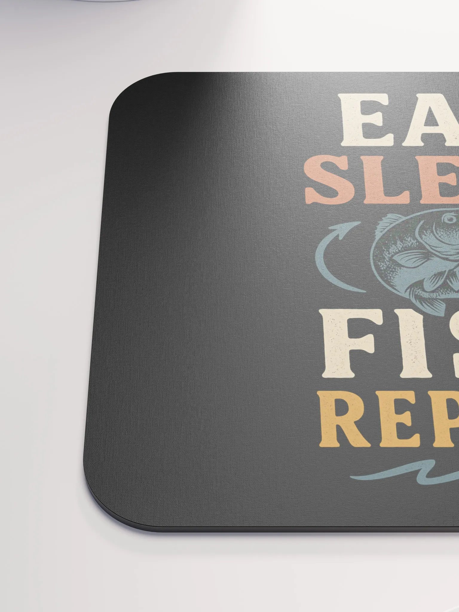 Fishing Mouse Pad – Eat Sleep Fish Repeat | Desktop Humor product image (6)
