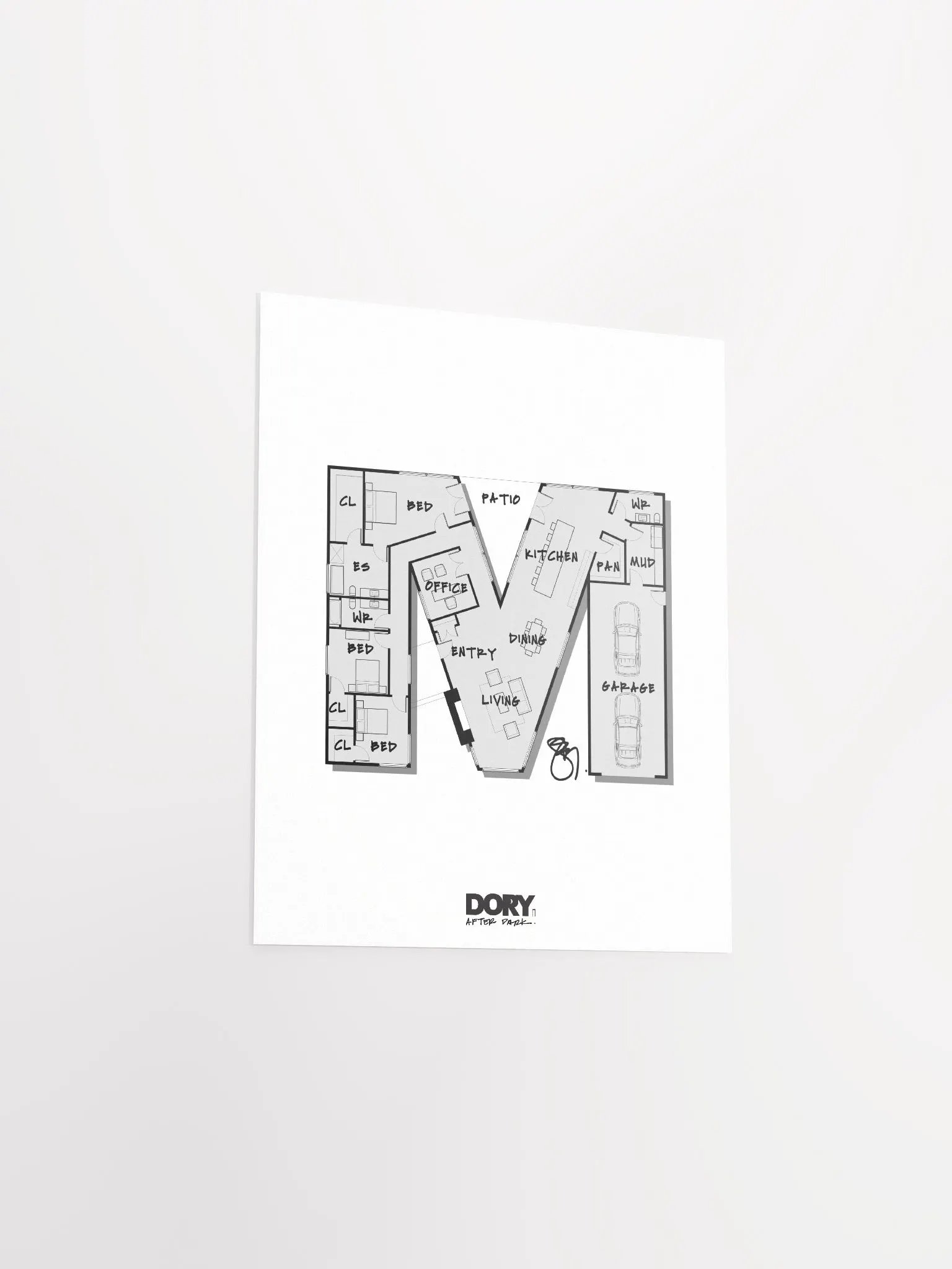 Alphabet Floor Plan Poster - M product image (3)
