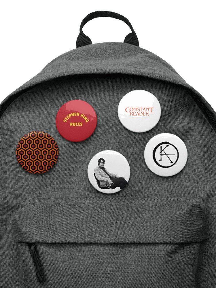 Stephen King Constant Reader Fan Button Pins Set product image (3)