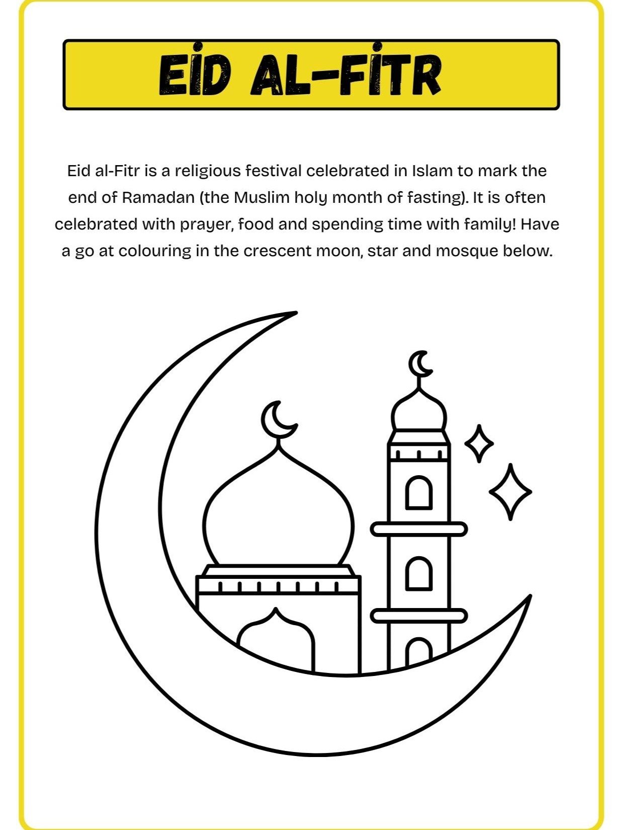 Ramadan Colouring Pages Worksheet product image (4)
