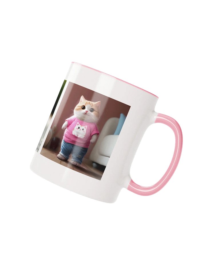 Whimsical Feline Fashion Ceramic Mug / pet.dance.lovers product image (2)