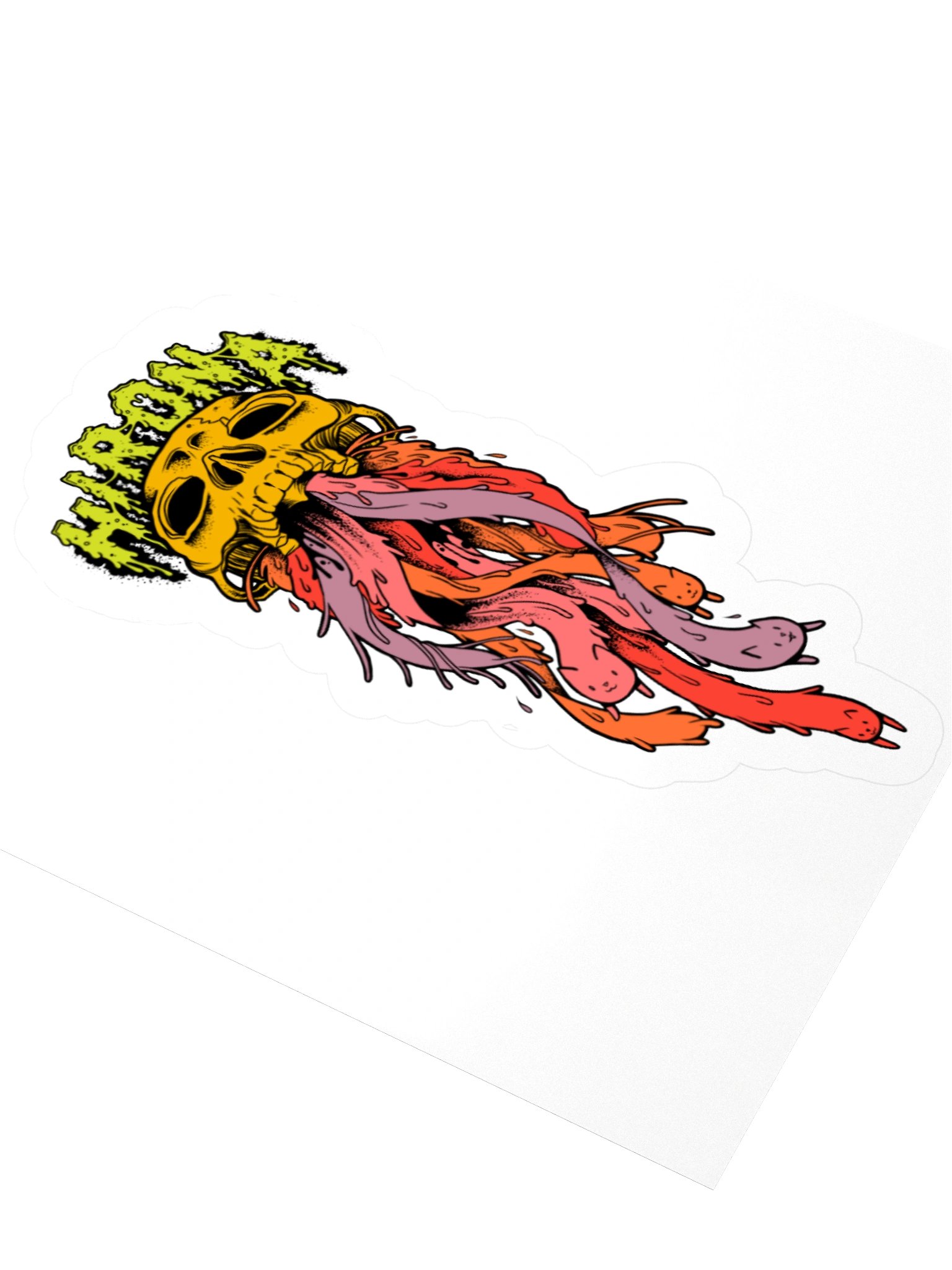 Skull Cat Sticker product image (3)