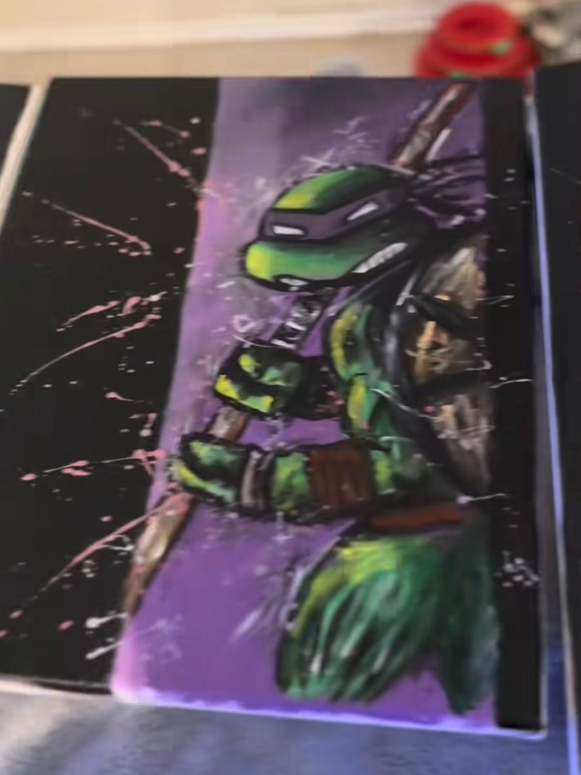 4 Piece TMNT Painting Set - All 4 Turtles on 4x 11x14 inch canvas product image (5)