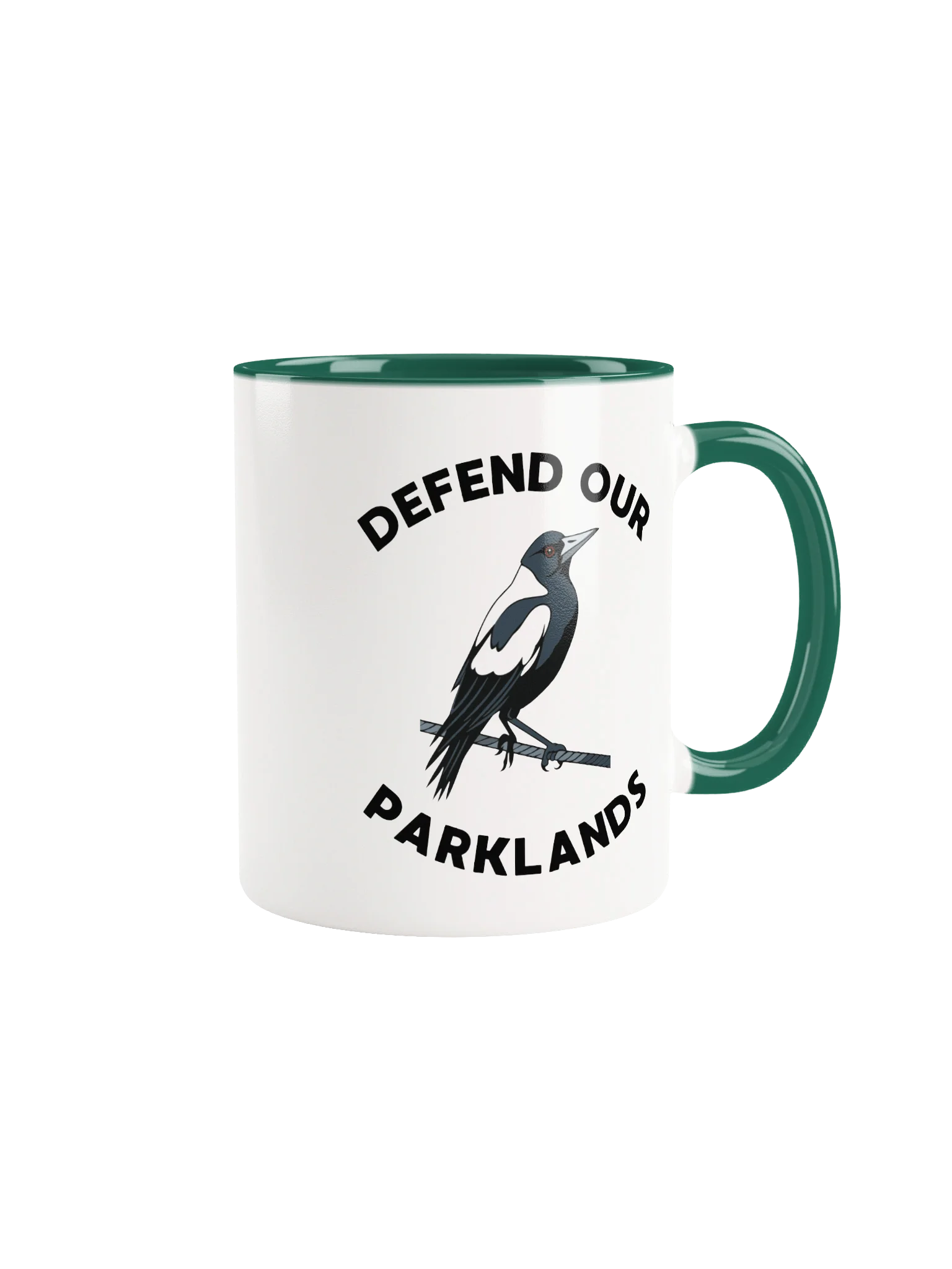 DEFEND OUR PARKLANDS | Magpie | Two-Toned Ceramic Mug product image (1)