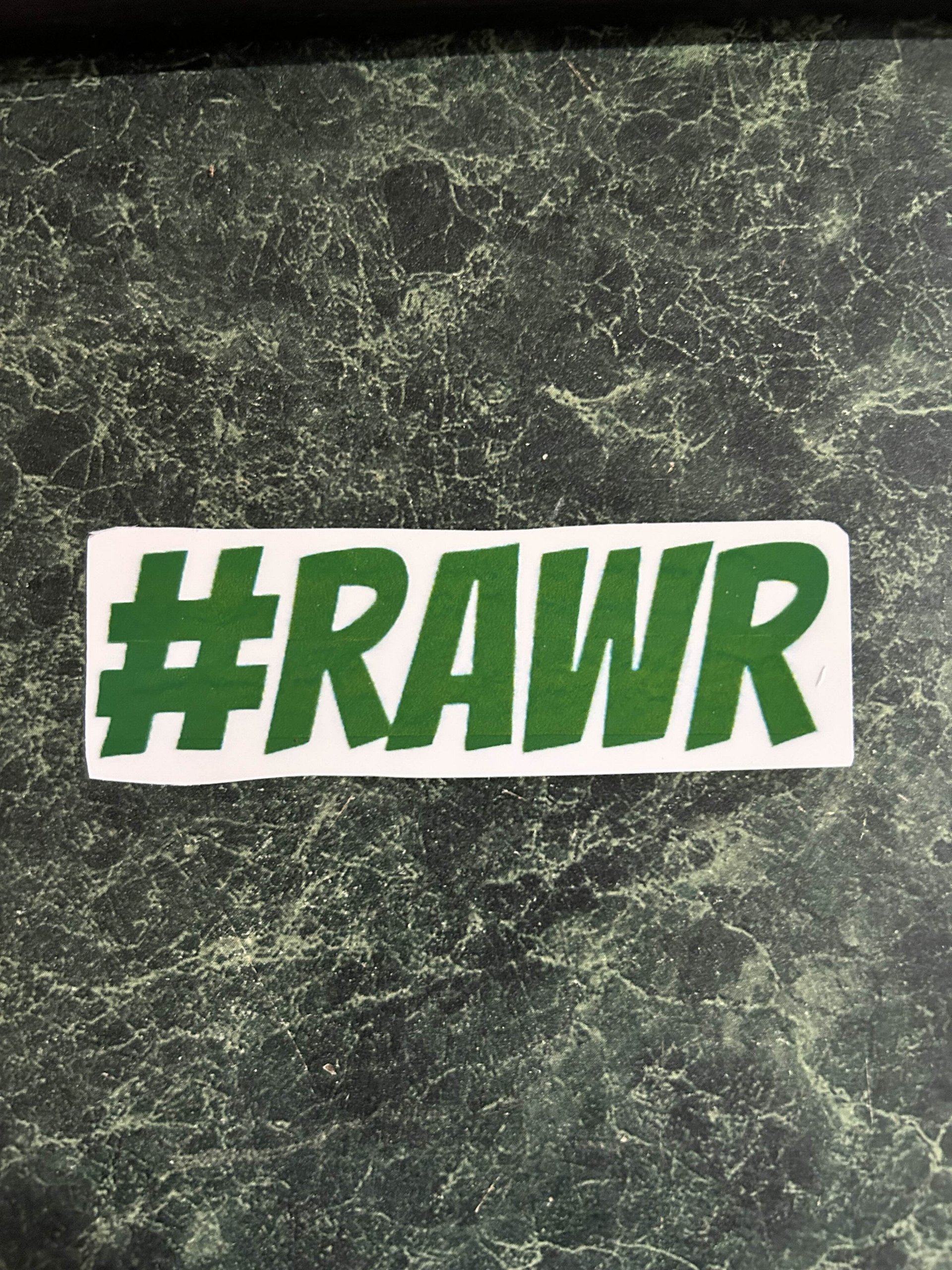 #RAWR Sticker Green product image (1)