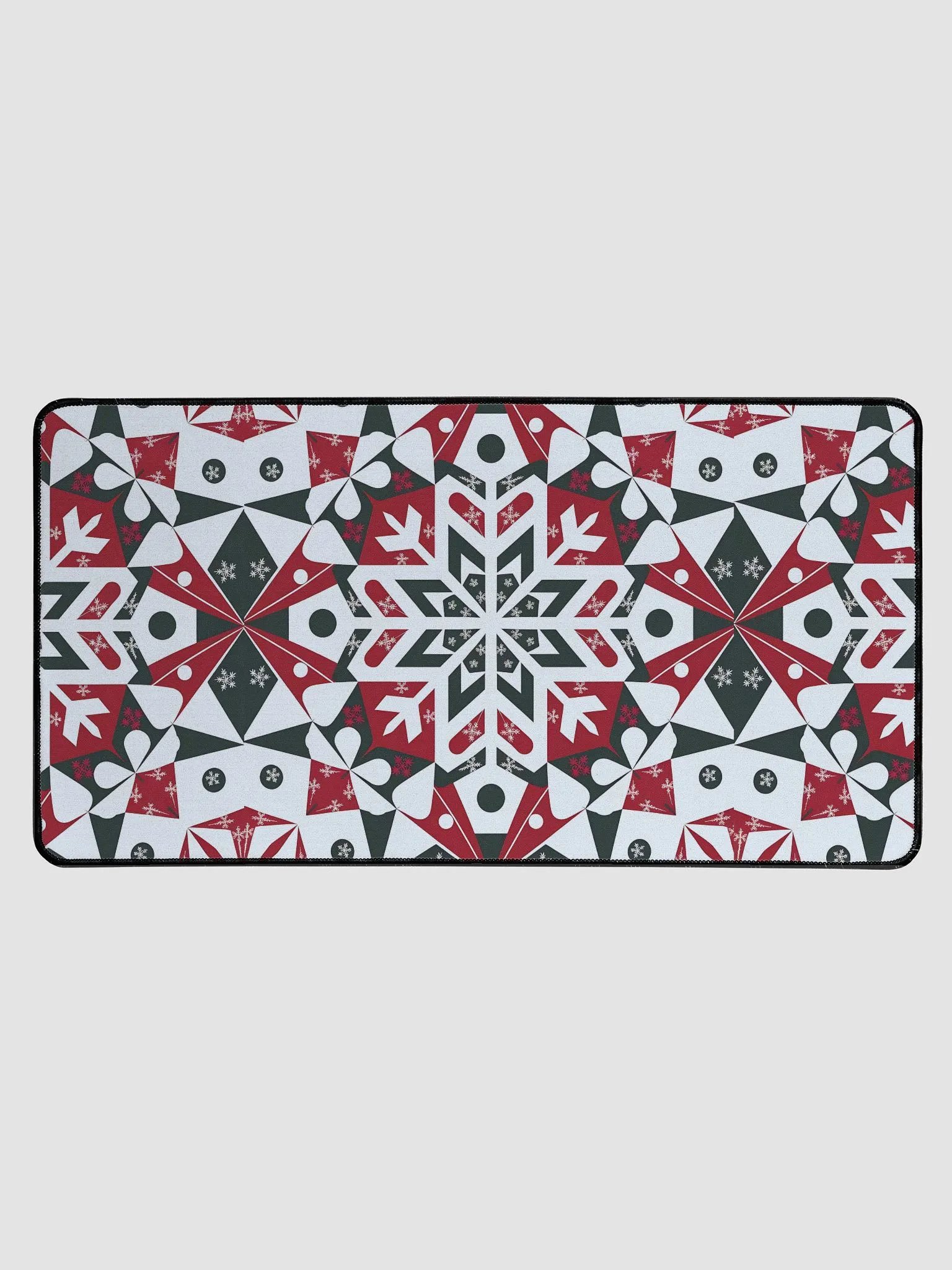 Snowflakes patterned Desk Mat product image (1)