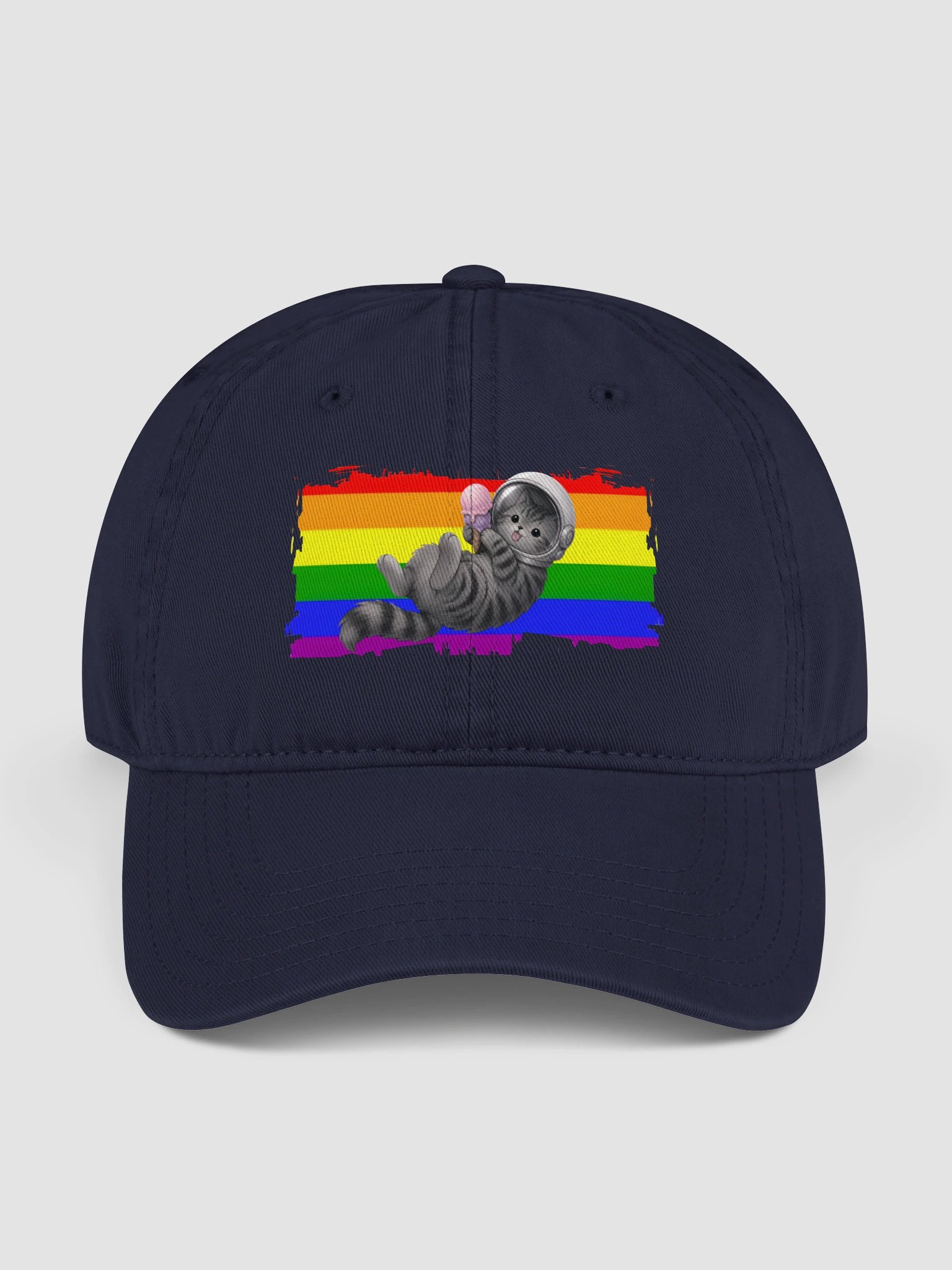 Space Cat Pride Cap product image (1)