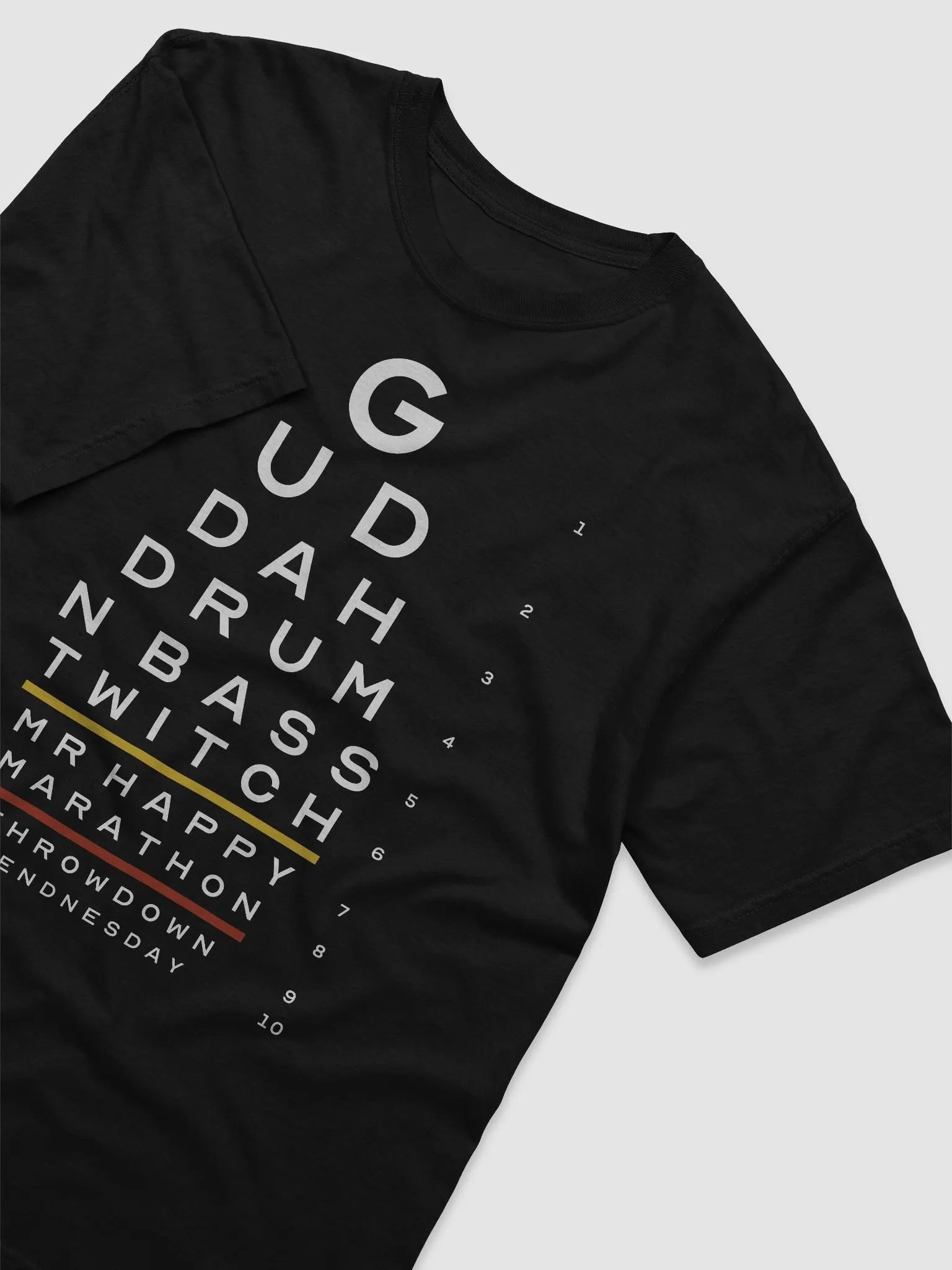 Eye Test T-Shirt (Dark) product image (1)