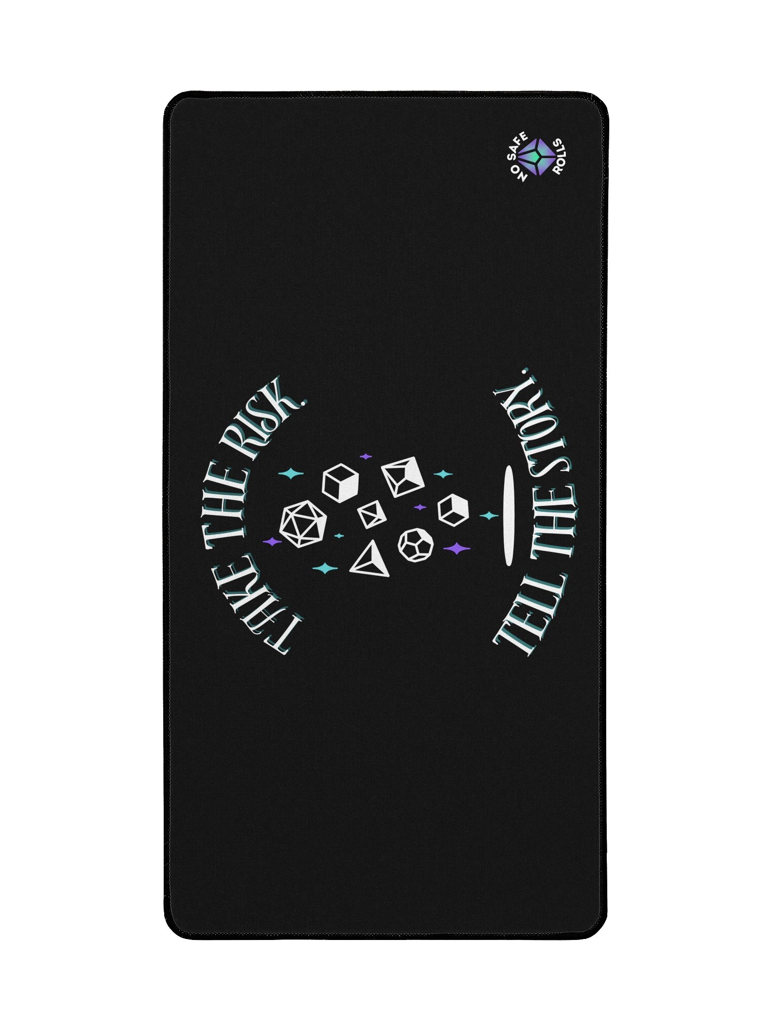 Take the Risk. Tell the Story. Dice Mat product image (2)