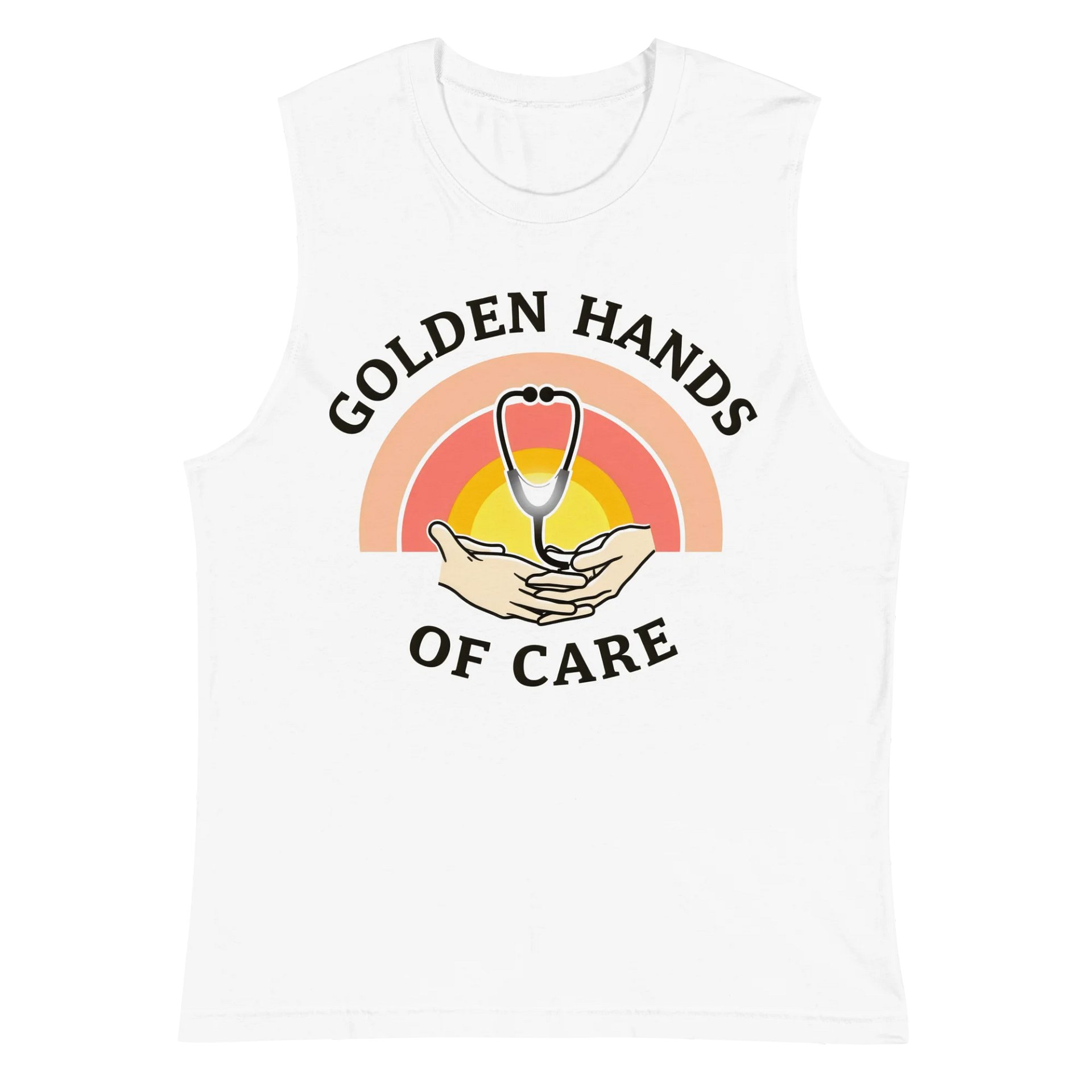 Golden Hands of Care Muscle Tank product image (2)