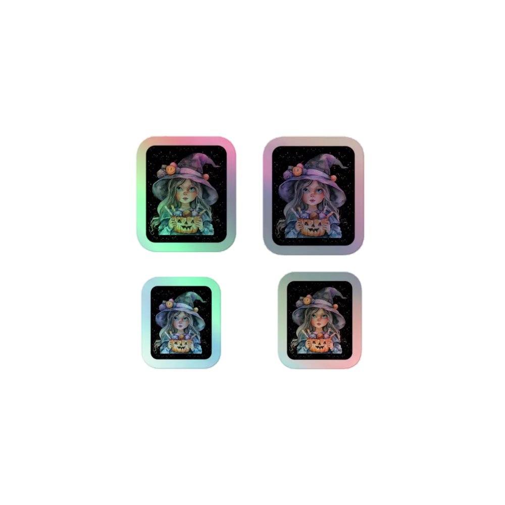 Candy Witch Holo Stickers product image (1)