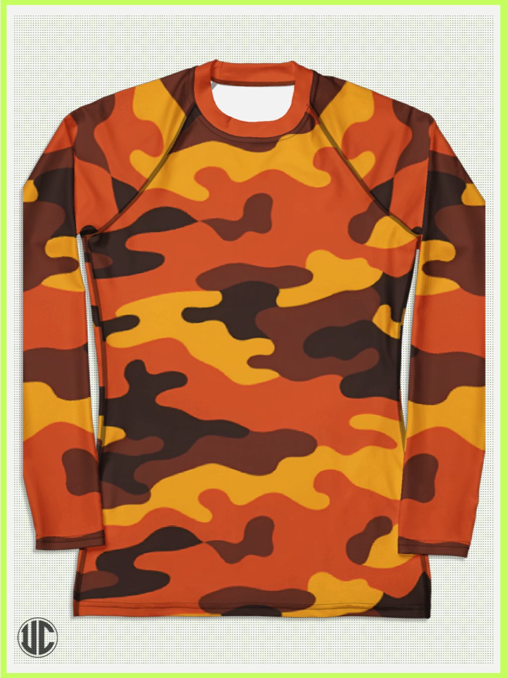 Savage Sunset Orange Camo – Women’s Rash Guard product image (3)