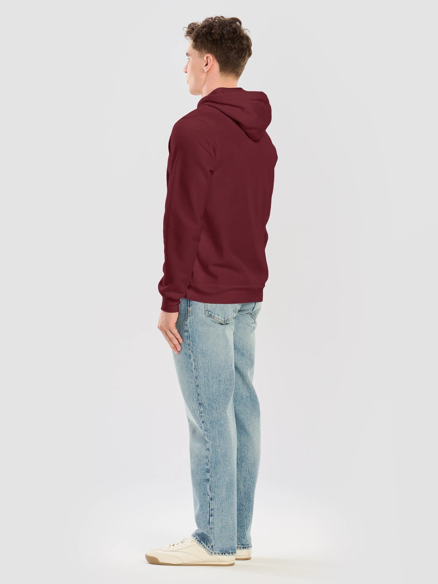 Top Will ™ Maroon & Grey Super Soft Hoodie product image (8)