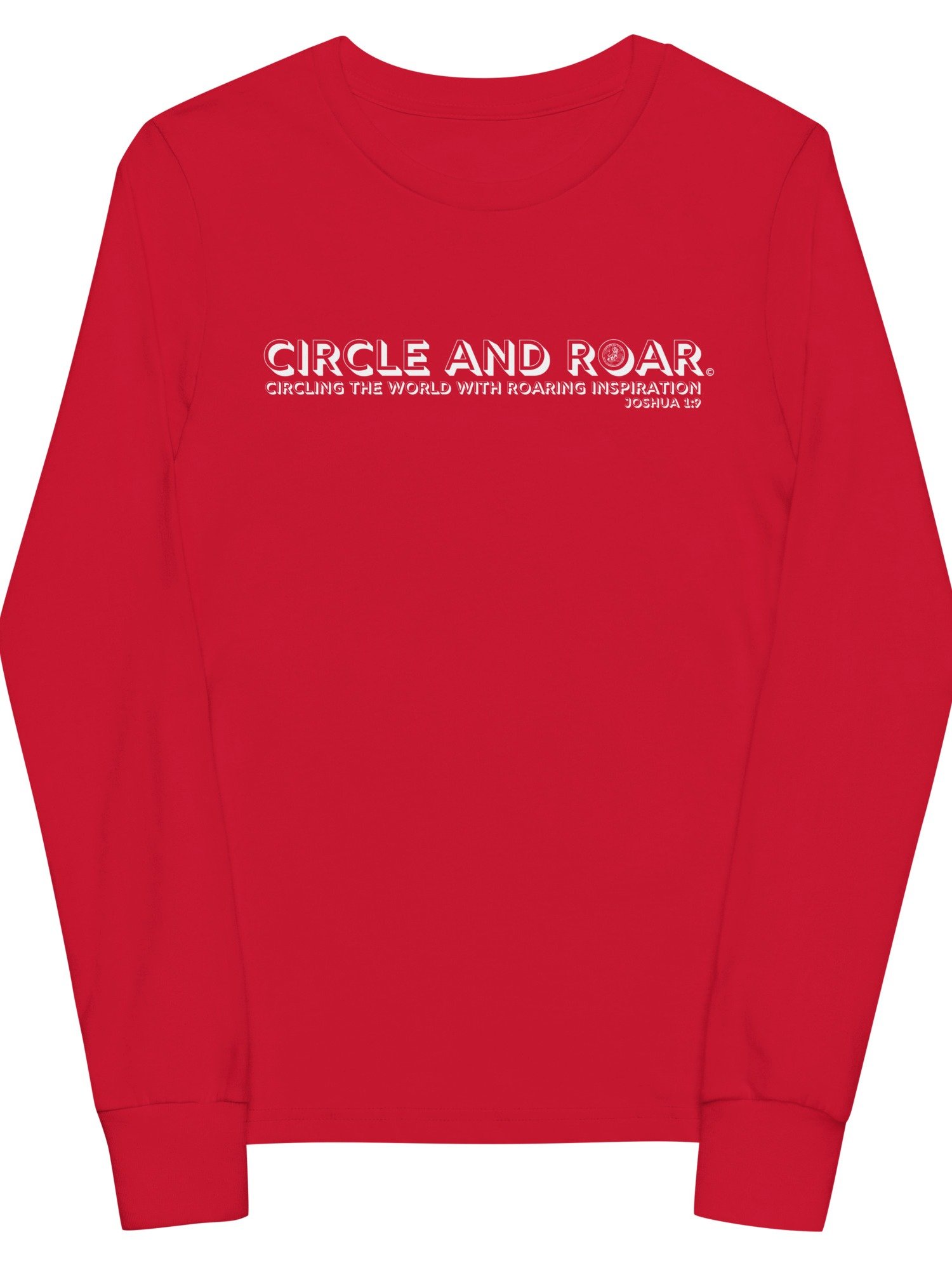 "Circle and Roar" Joshua 1:9 Youth Long-Sleeve T-Shirt product image (2)