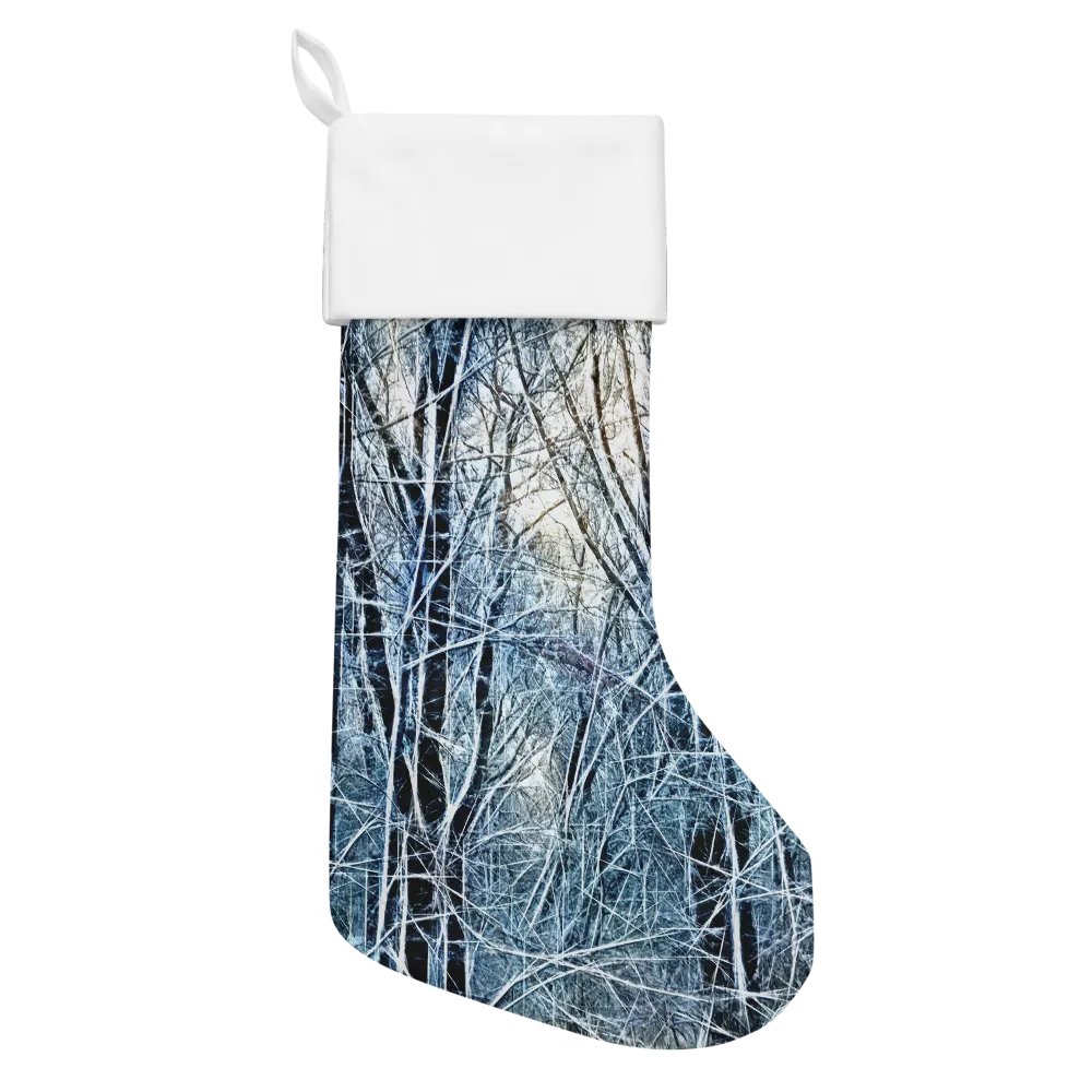 4 O clock Winter Landscape Christmas Stocking product image (1)