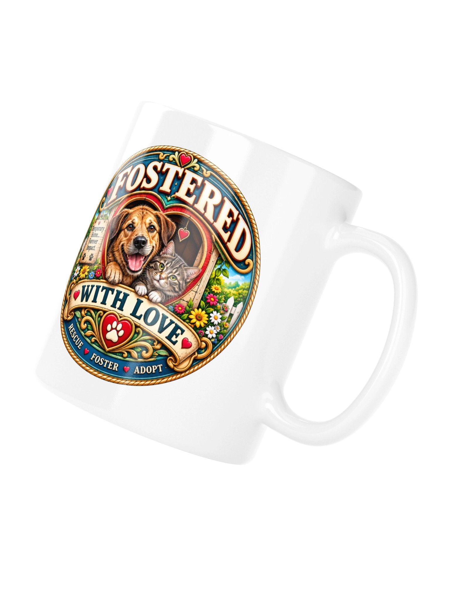 Fostered with Love Rescue Mug product image (3)