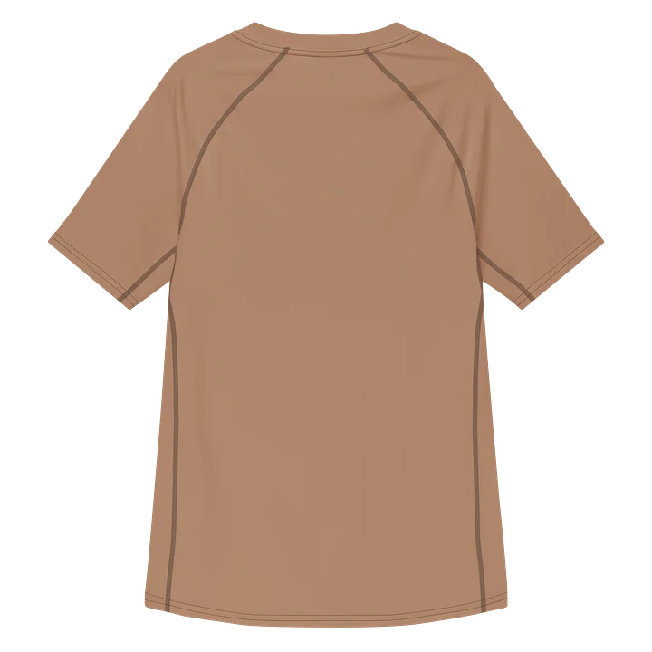Tan Minimal All-Over Print Rash Guard product image (2)