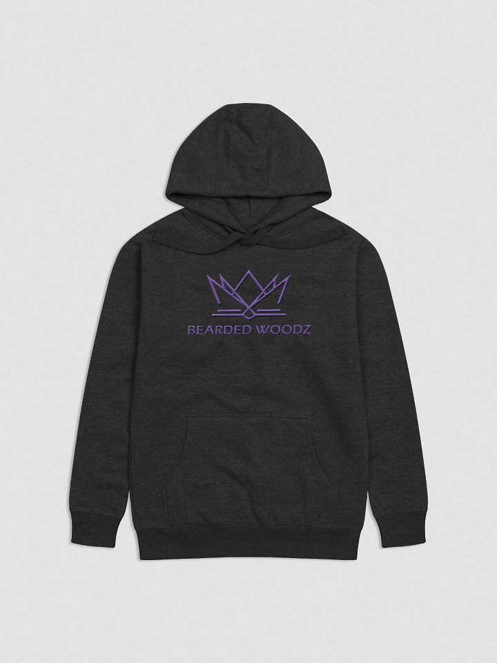 Men's Classic Bearded Woodz Hoodie (Purple Embroidery) product image (1)