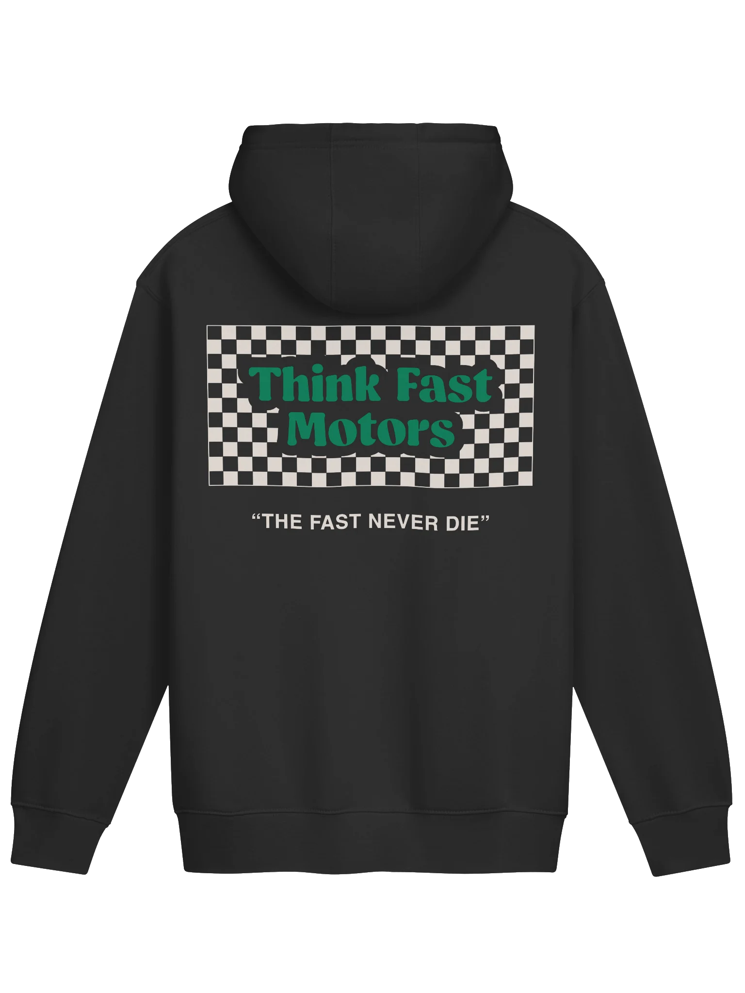Think Fast “The Fast Never Die Hoodie” - Black product image (2)