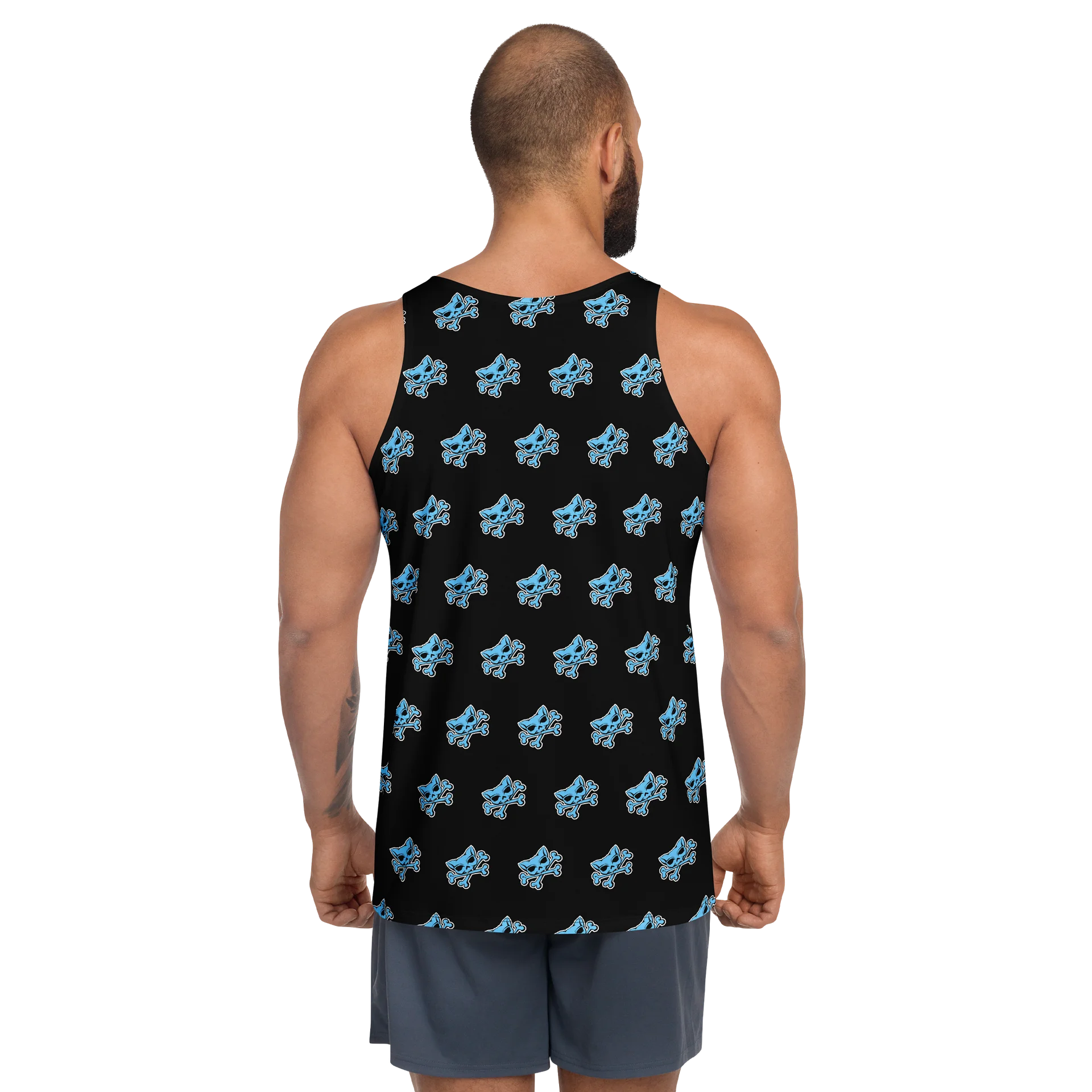 Blue Skull Designer Tank Top product image (4)