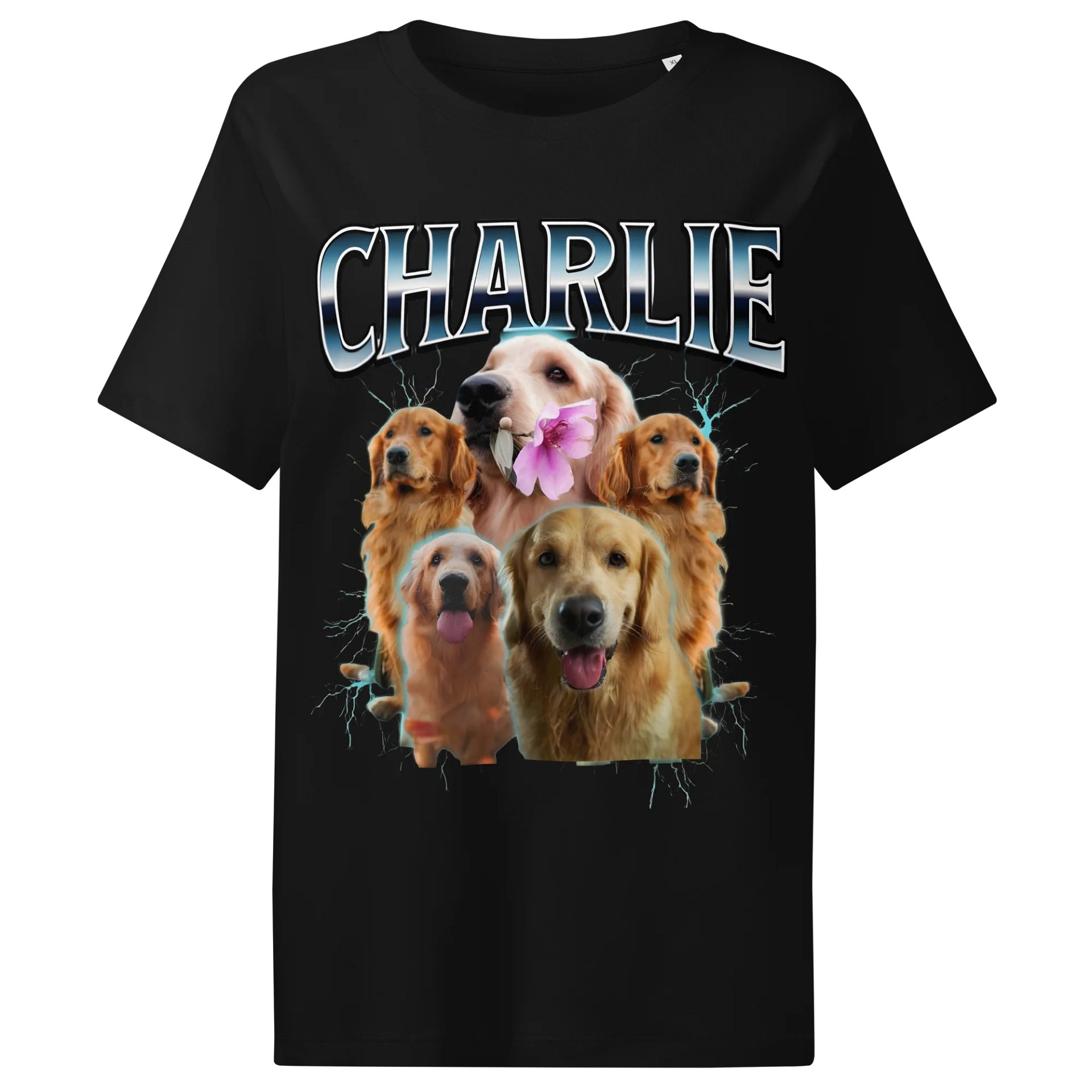 Women's Organic Ribbed Neck Dog T-Shirt product image (3)