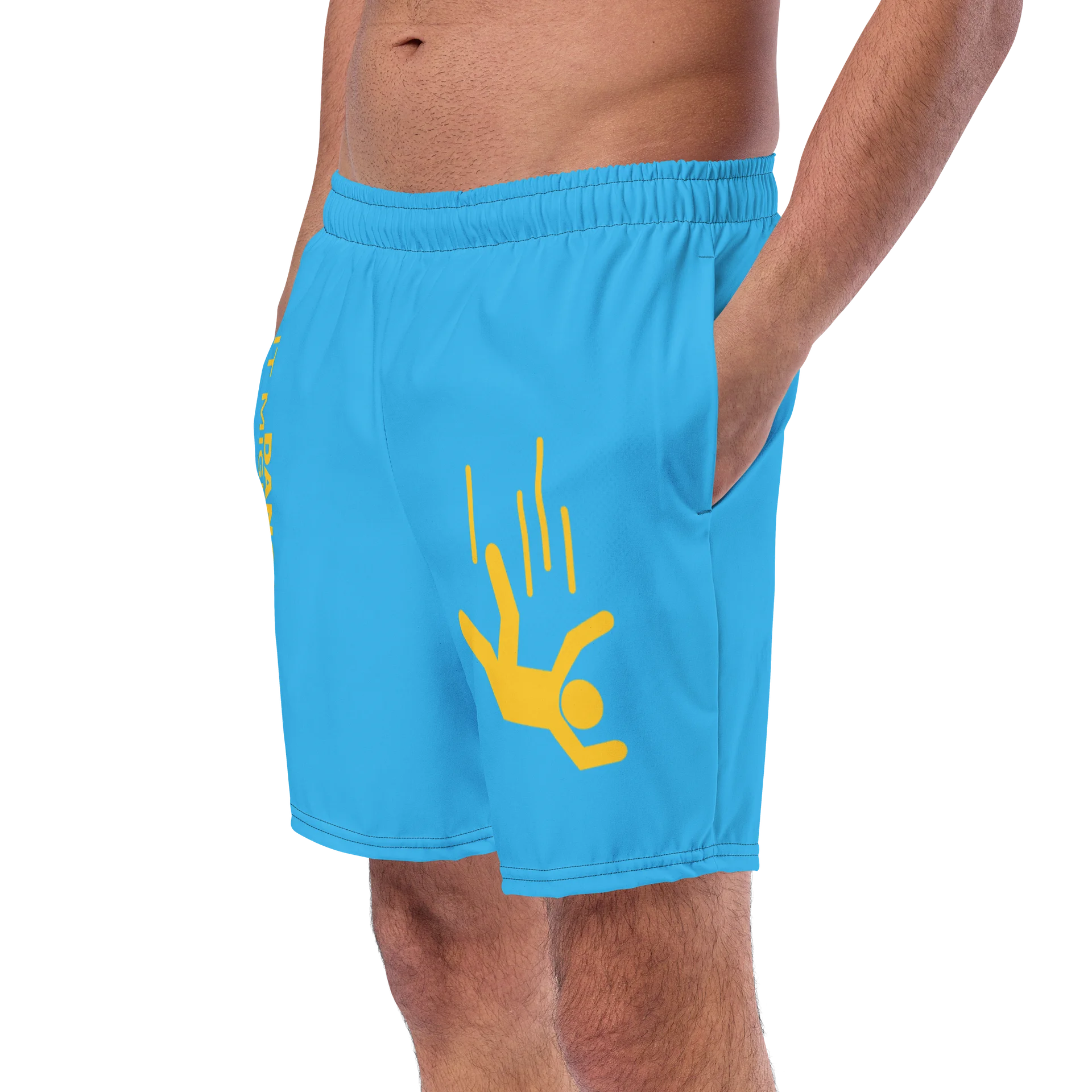 DANGER! - Blue/Yellow Swim Trunks product image (2)