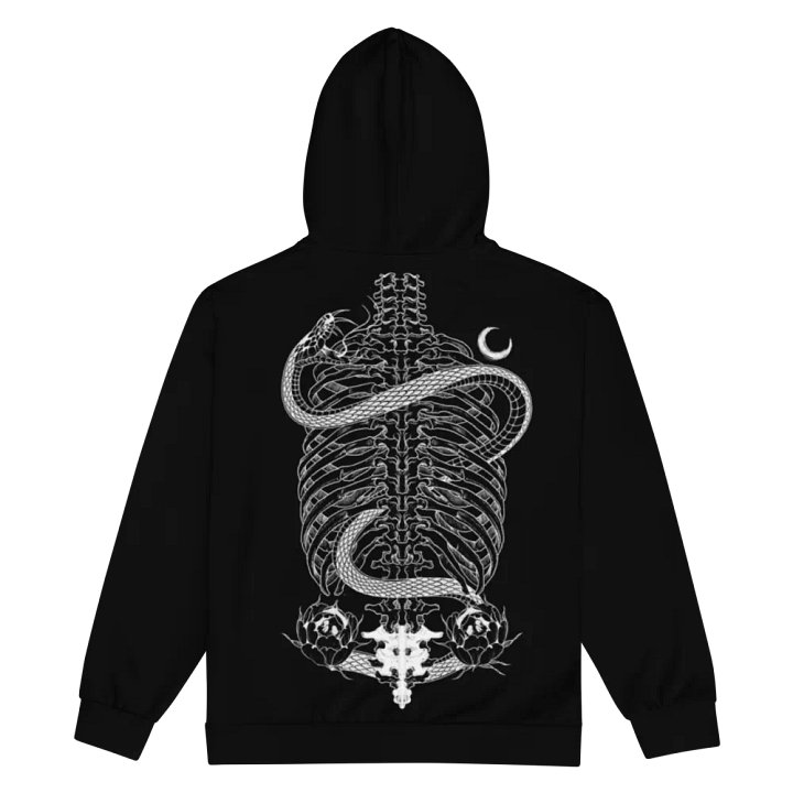 Tribal Magic - Black - Unisex Zip-Up Hoodie product image (2)