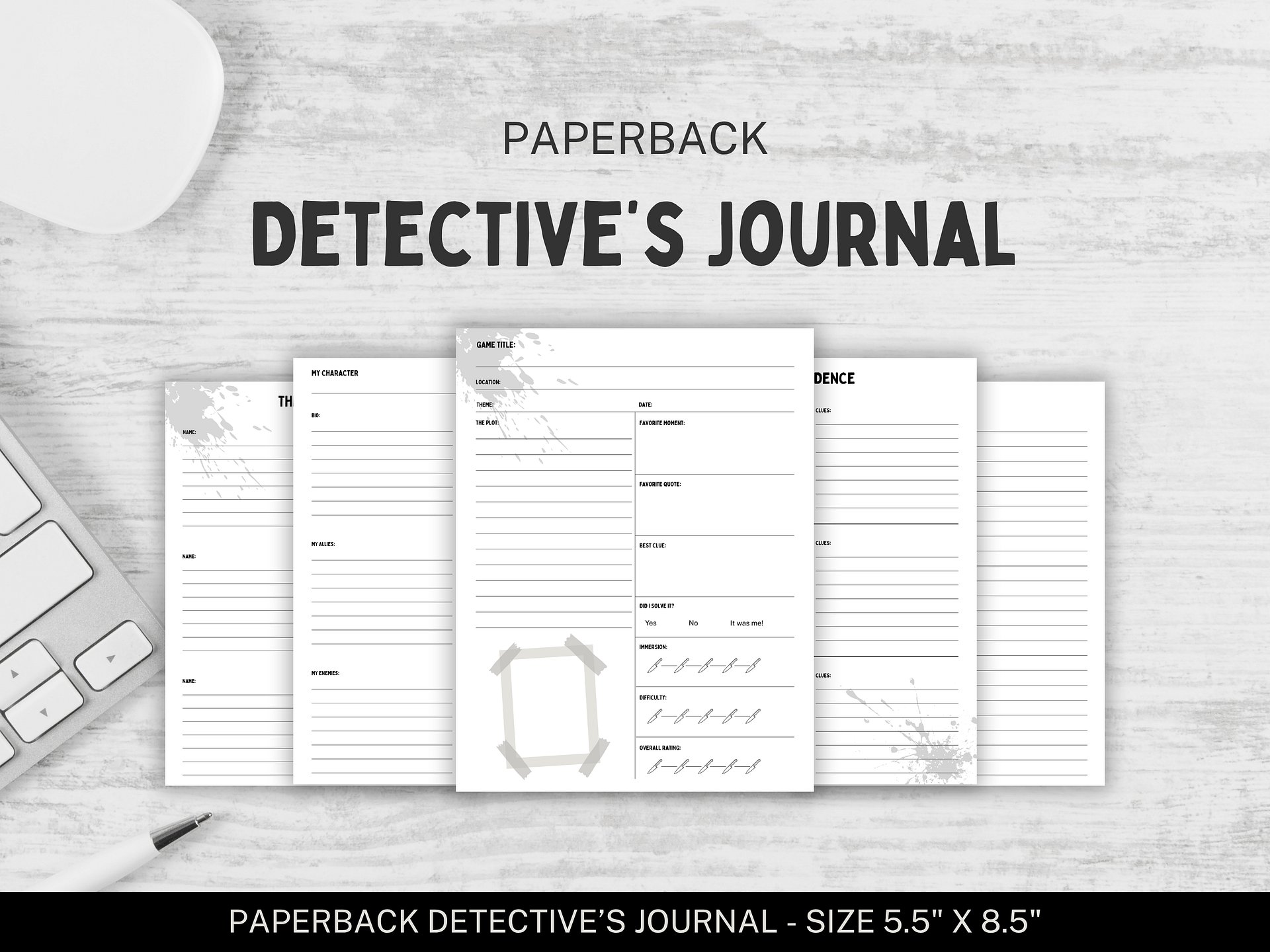 Murder Mystery Party Detective's Journal product image (2)