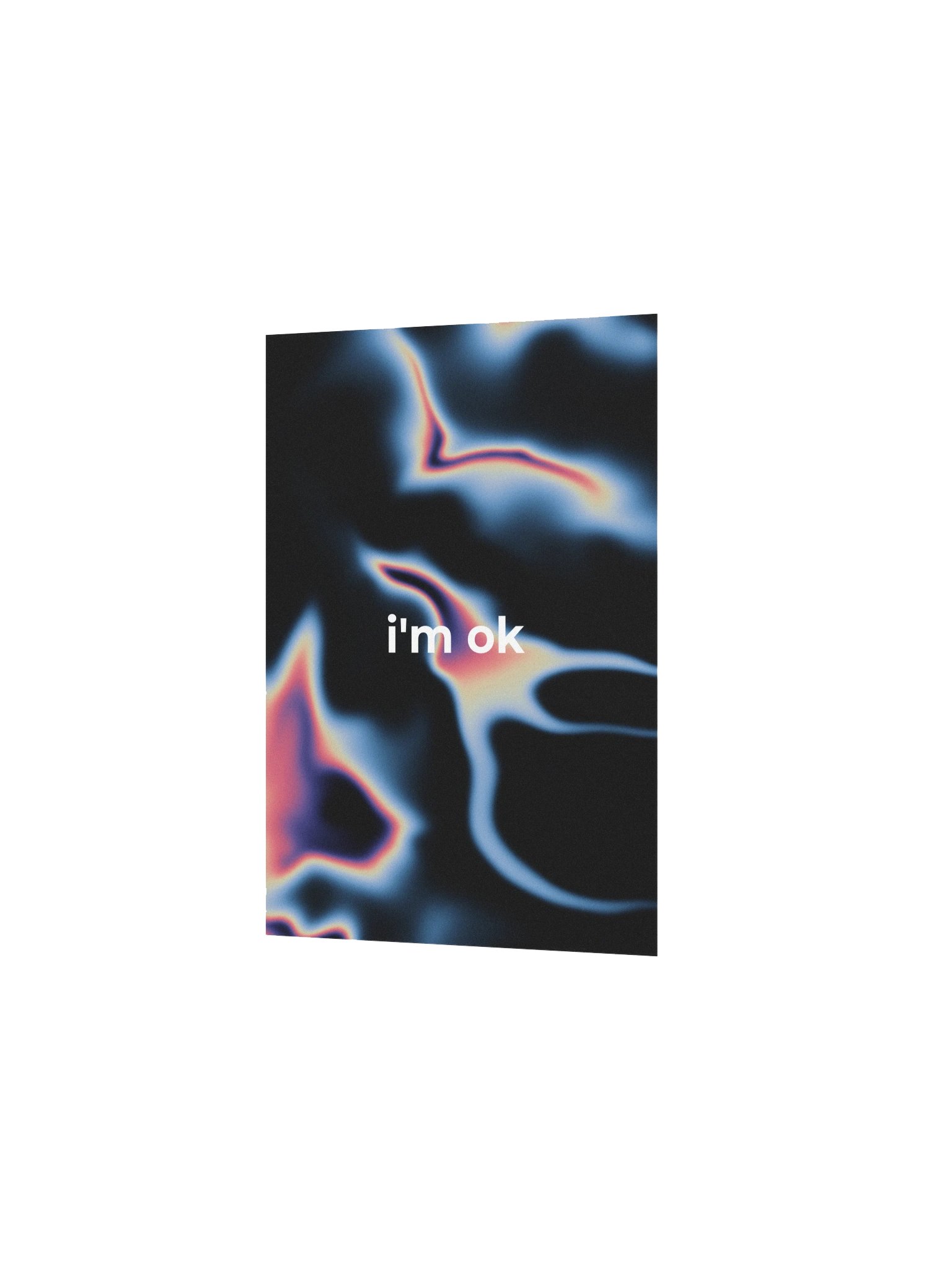GRDNT-1 i'm ok TXT Matte Poster product image (2)