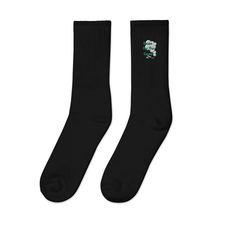 Pause For The Cause Embroidered Crew Socks product image (2)