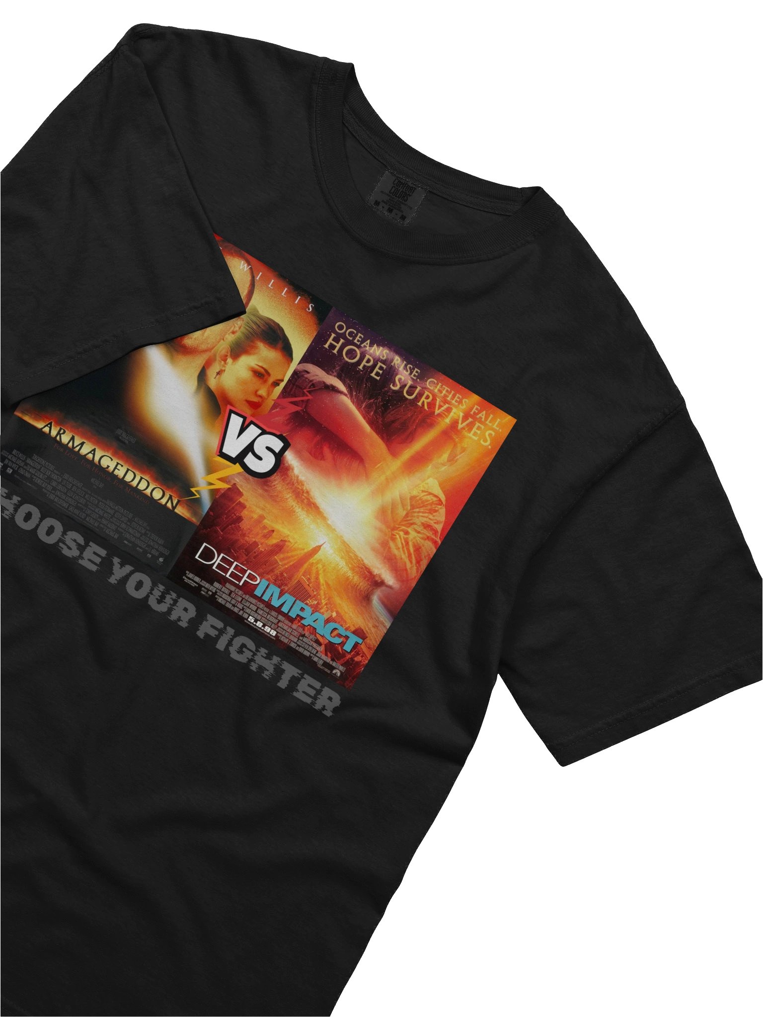 Armageddon vs. Deep Impact Choose Your Fighter T-Shirt product image (12)