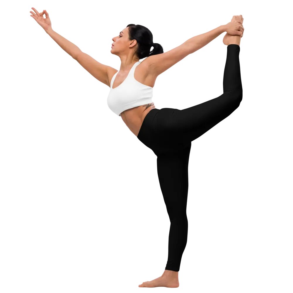 Pure Black High-Waist Leggings product image (6)