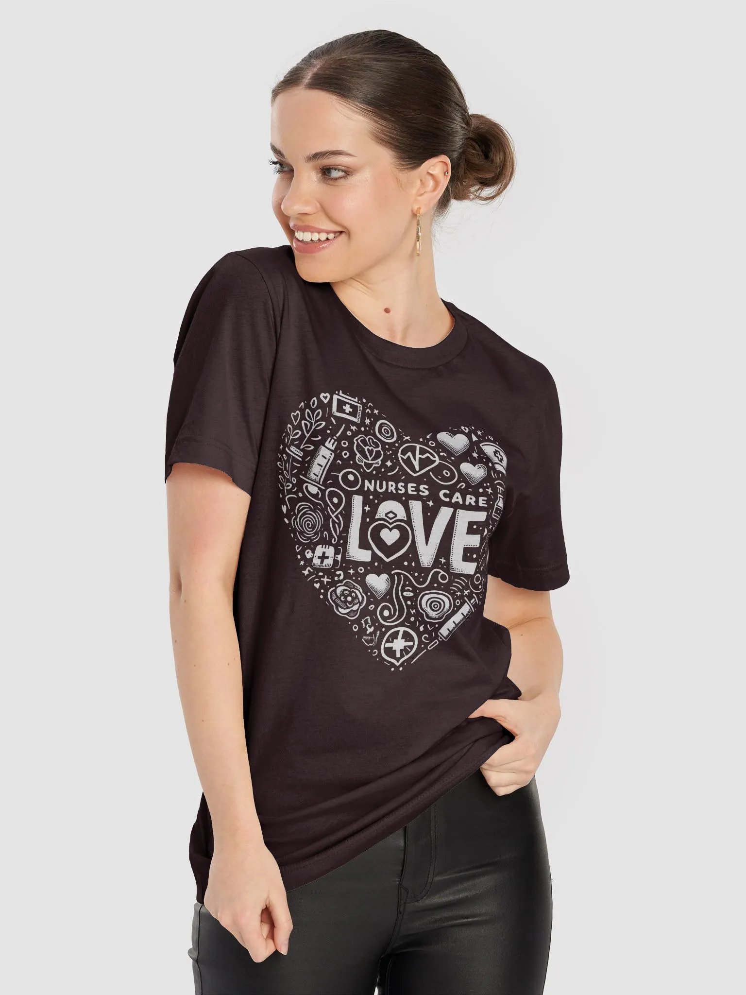 Nurse Love Icon Heart T-Shirt product image (80)