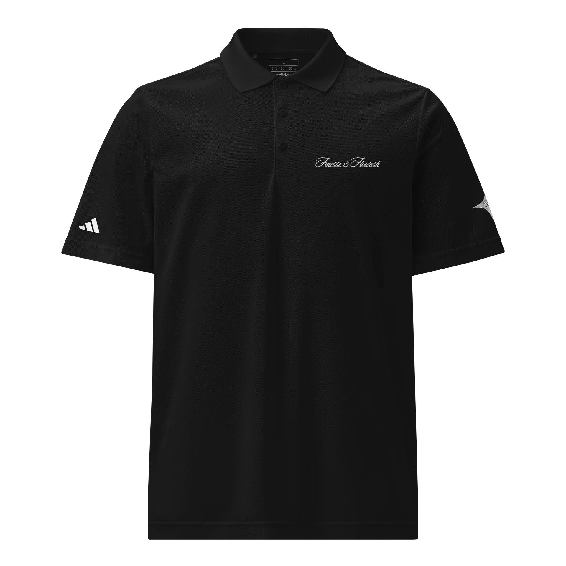 F&F Script Adidas Sport Polo Shirt product image (1)
