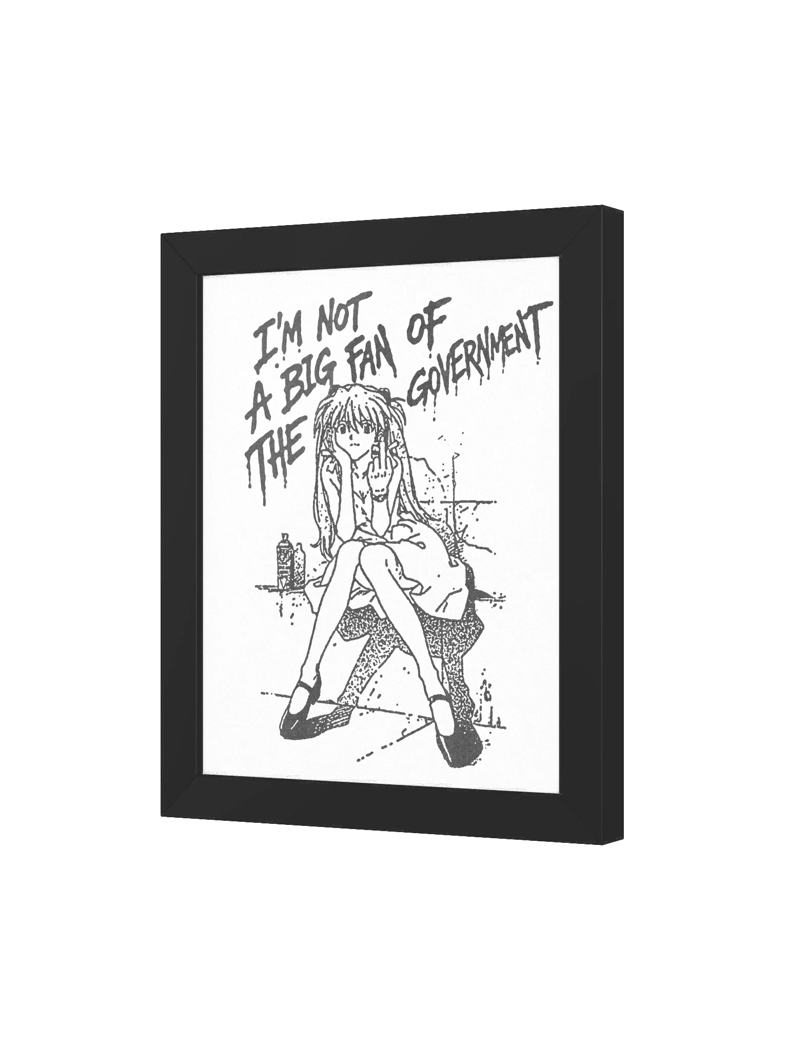 NOT A BIG FAN ! Framed Print. product image (3)