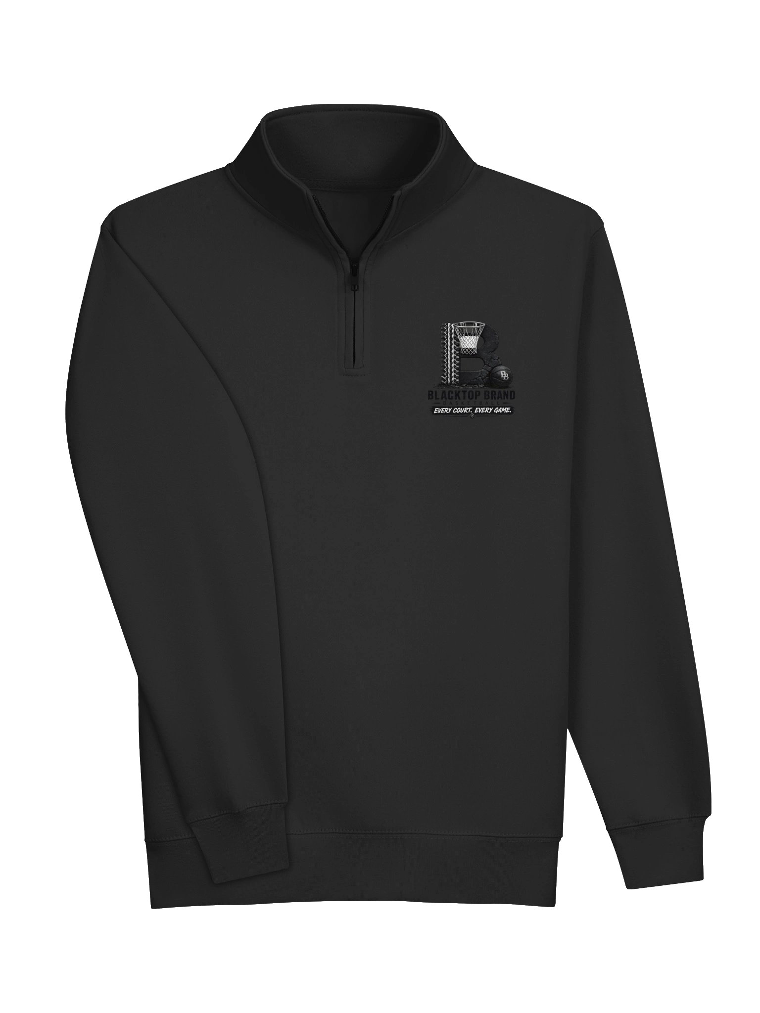 Blacktop Brand Basketball Quarter-Zip Sweatshirt product image (3)