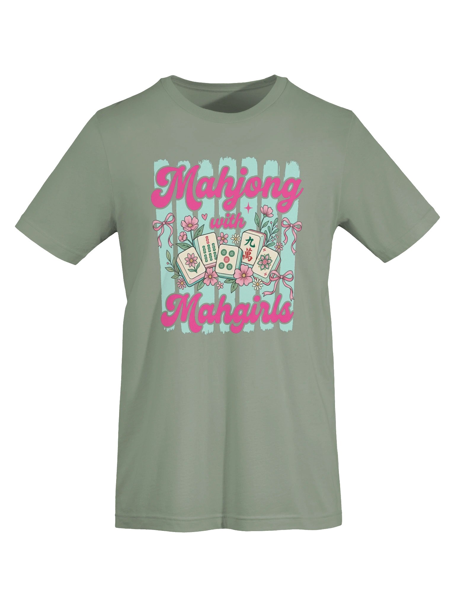 Mahjong With Mahgirls T-Shirt | Cute Mahjong Girls Game Night Tee product image (47)