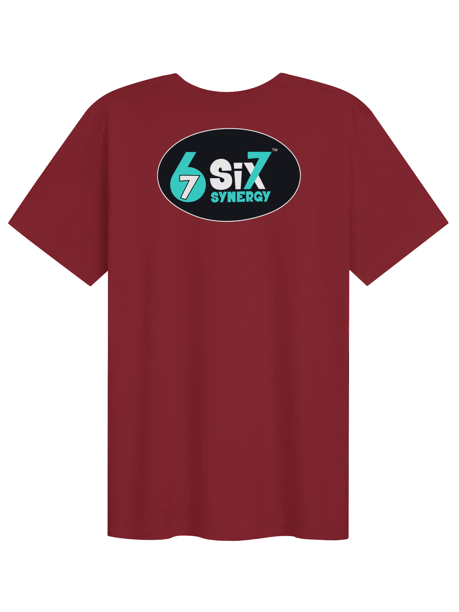 Burgundy t-shirt - hero and main logo product image (2)
