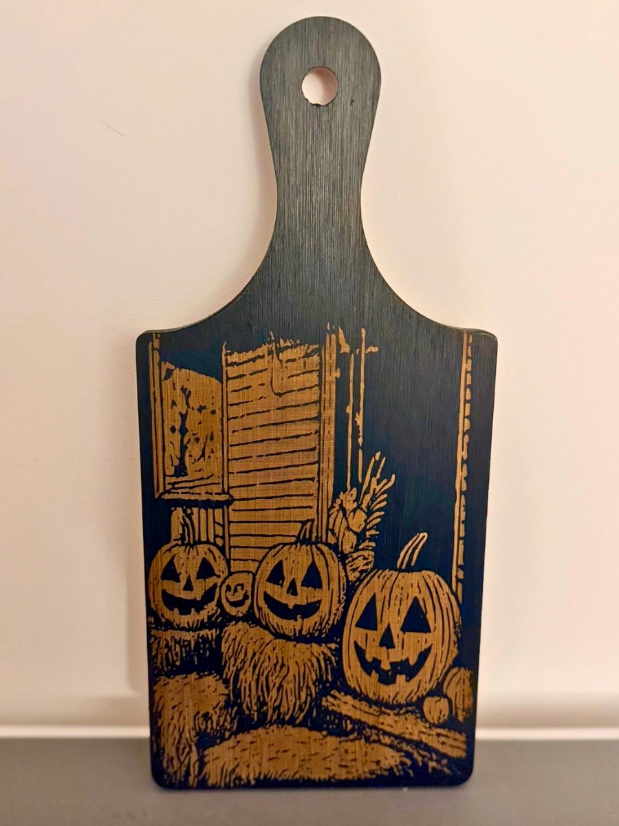 Vintage Jack-O’-Lantern Halloween Wood Paddle Sign product image (1)