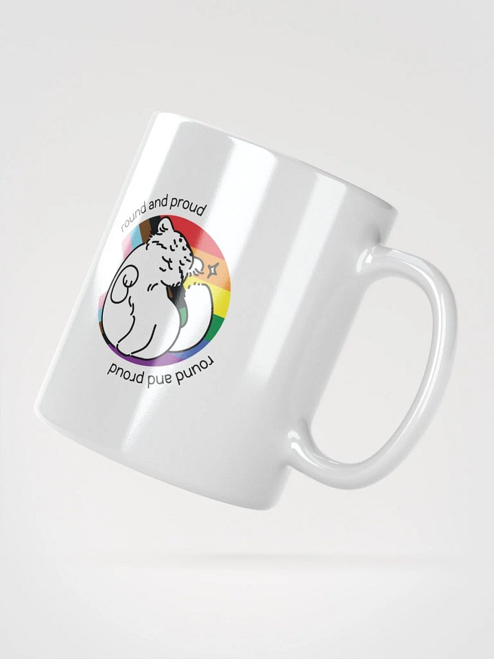 Round and Proud Manul Pride Version - White Mug product image (5)