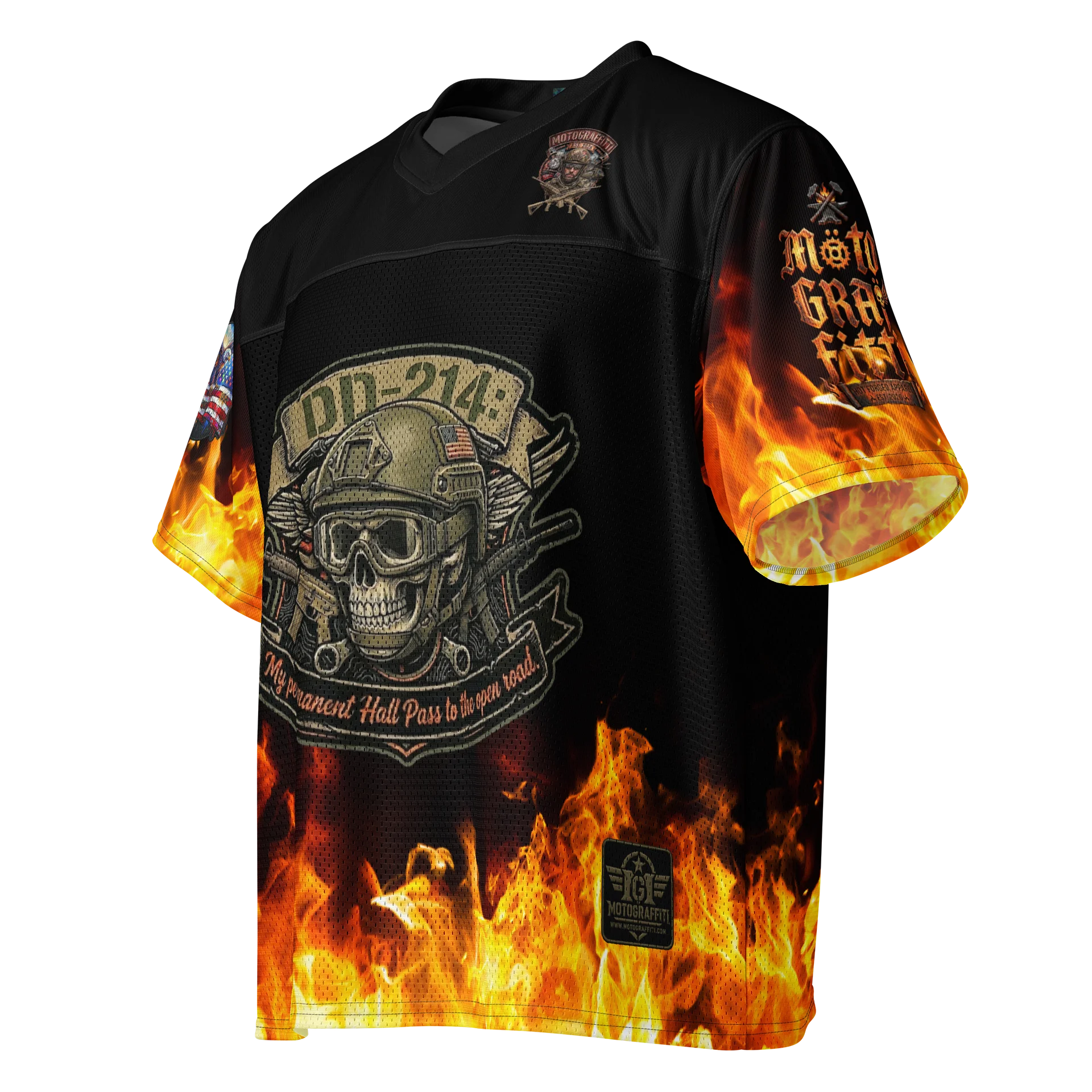 MötoGraffitti DD214 Football Jersey product image (3)