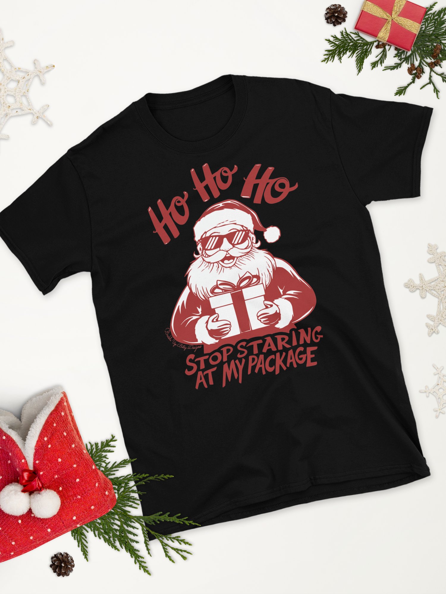 Holiday - Santa - Ho Ho Ho Stop Staring At My Package product image (4)